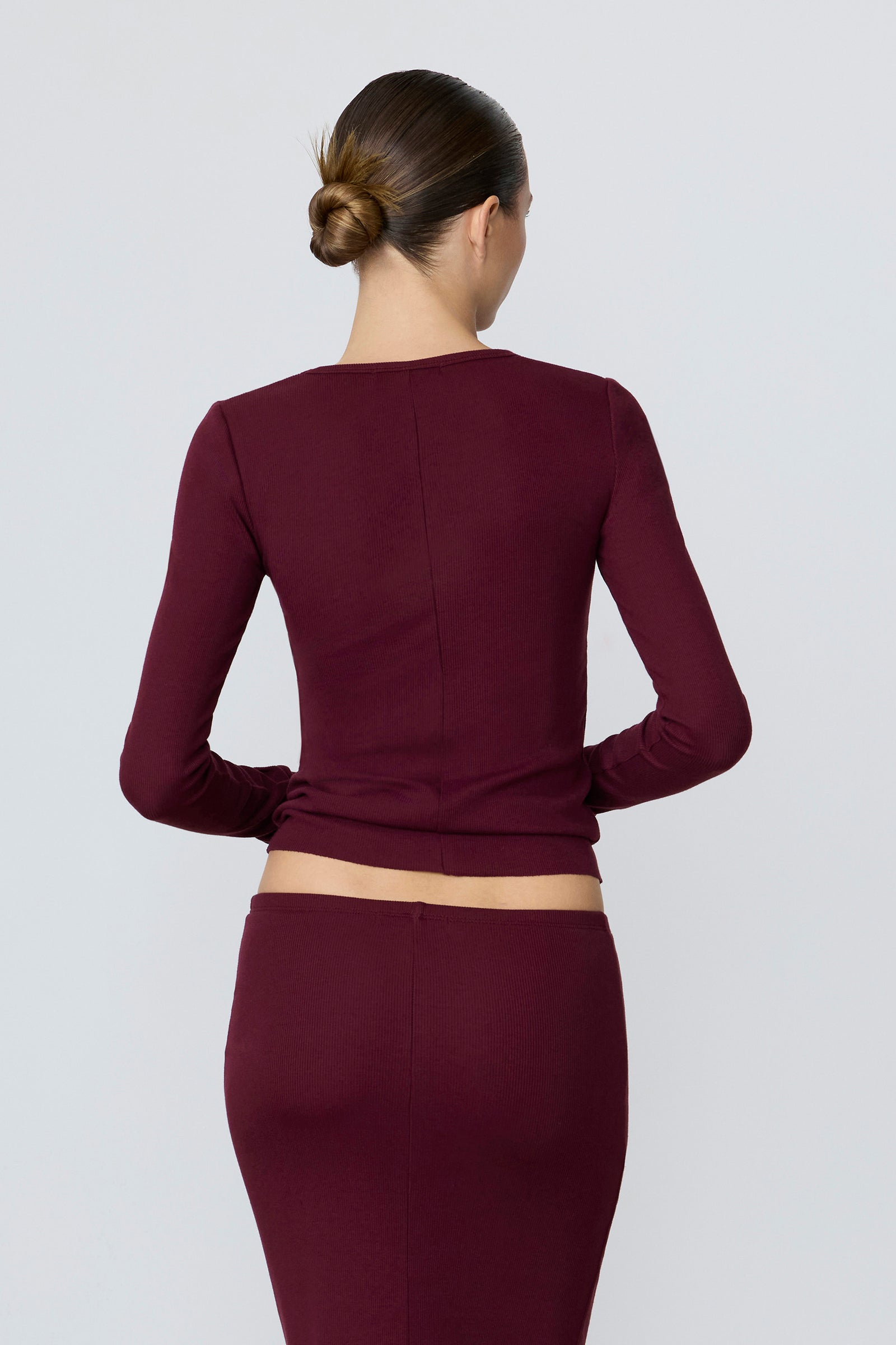 ÉTERNE LONG SLEEVE FITTED TOP