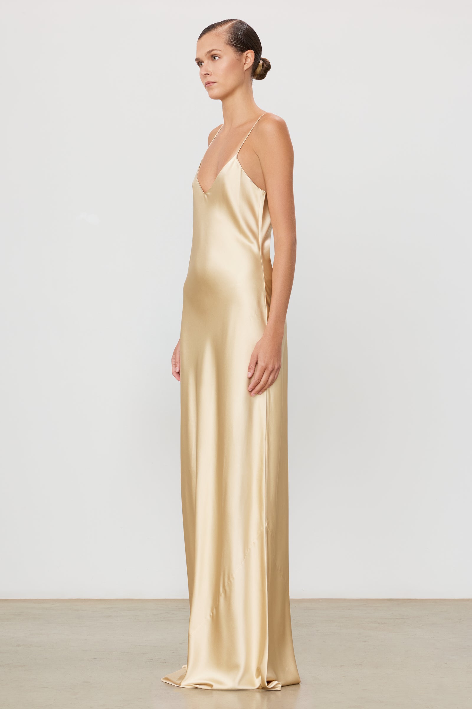 silk dress 16 Delphine Dress in Ivory Silk Wool with Crystal Drops