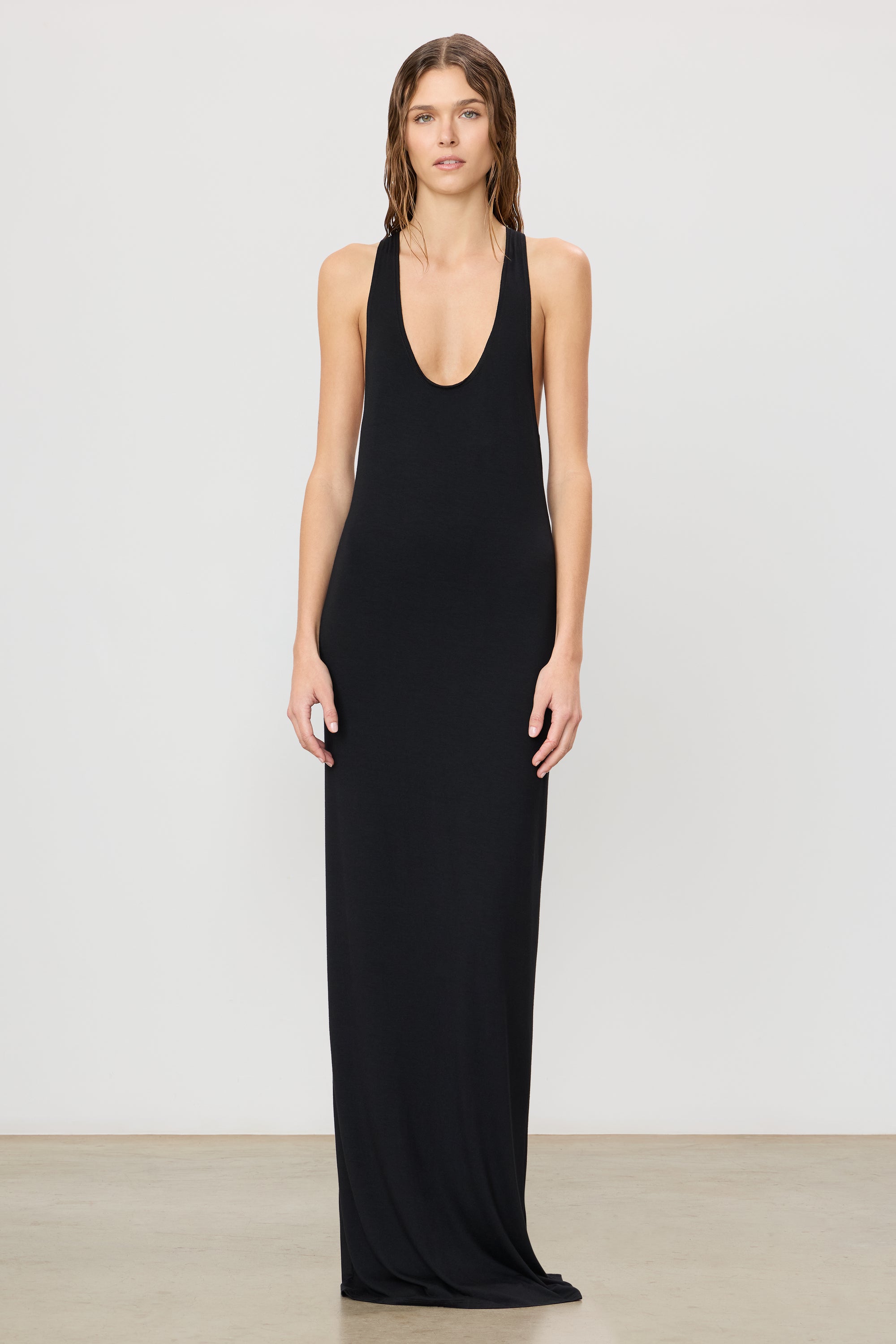 eterne maxi dress Eterne Long Sleeve Turtleneck Maxi Dress