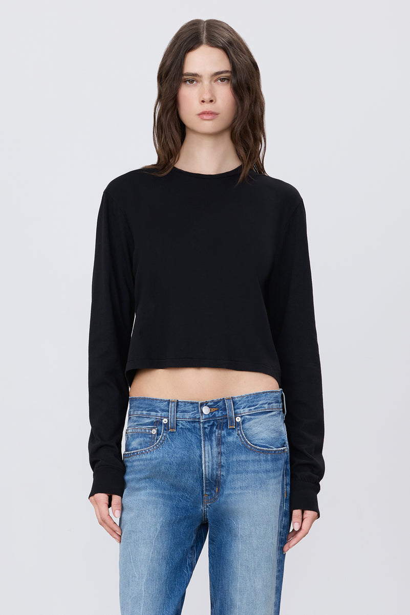 LONG SLEEVE BOXY TEE - ÉTERNE