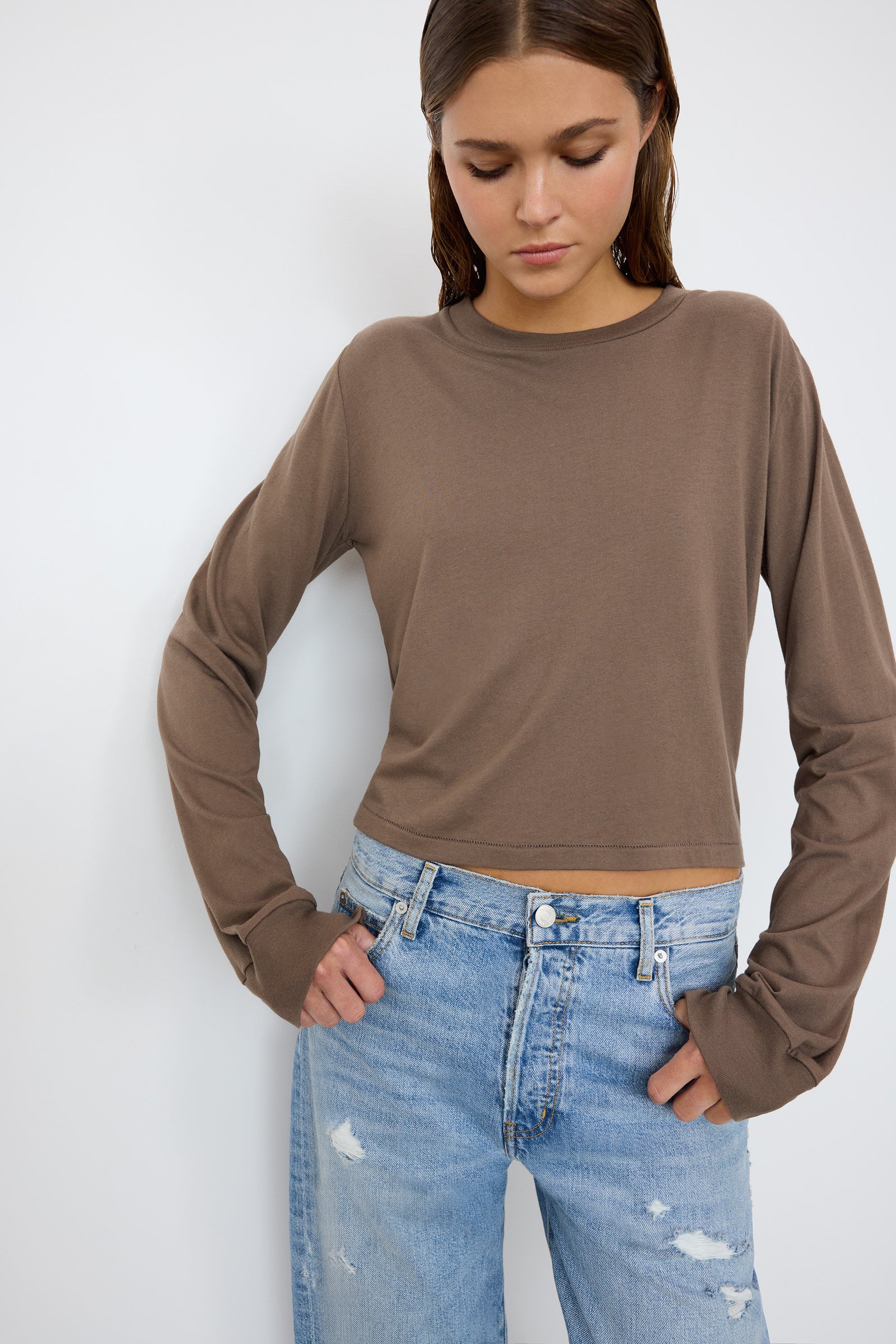 LONG SLEEVE BOXY TEE