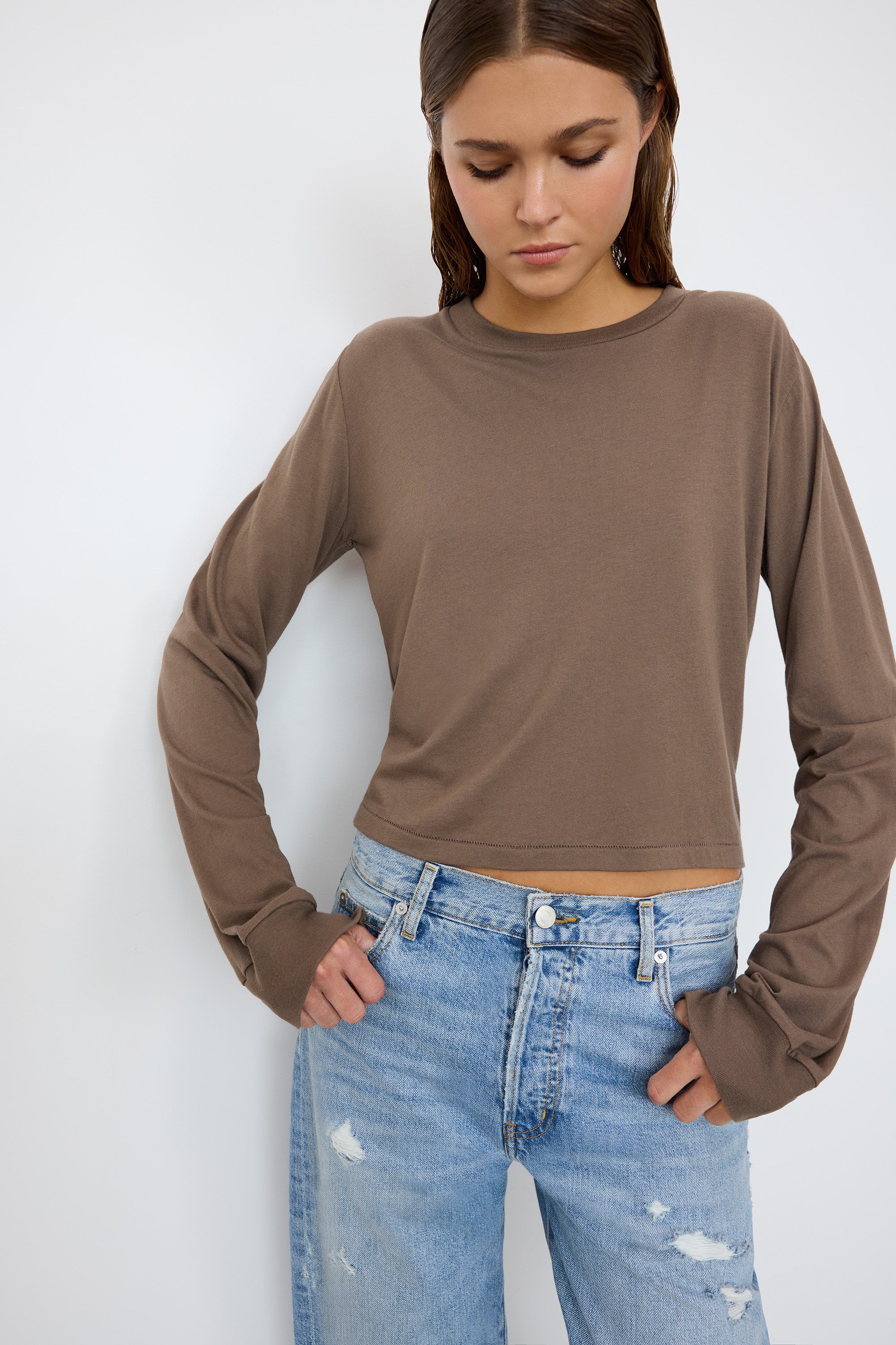 LONG SLEEVE BOXY TEE