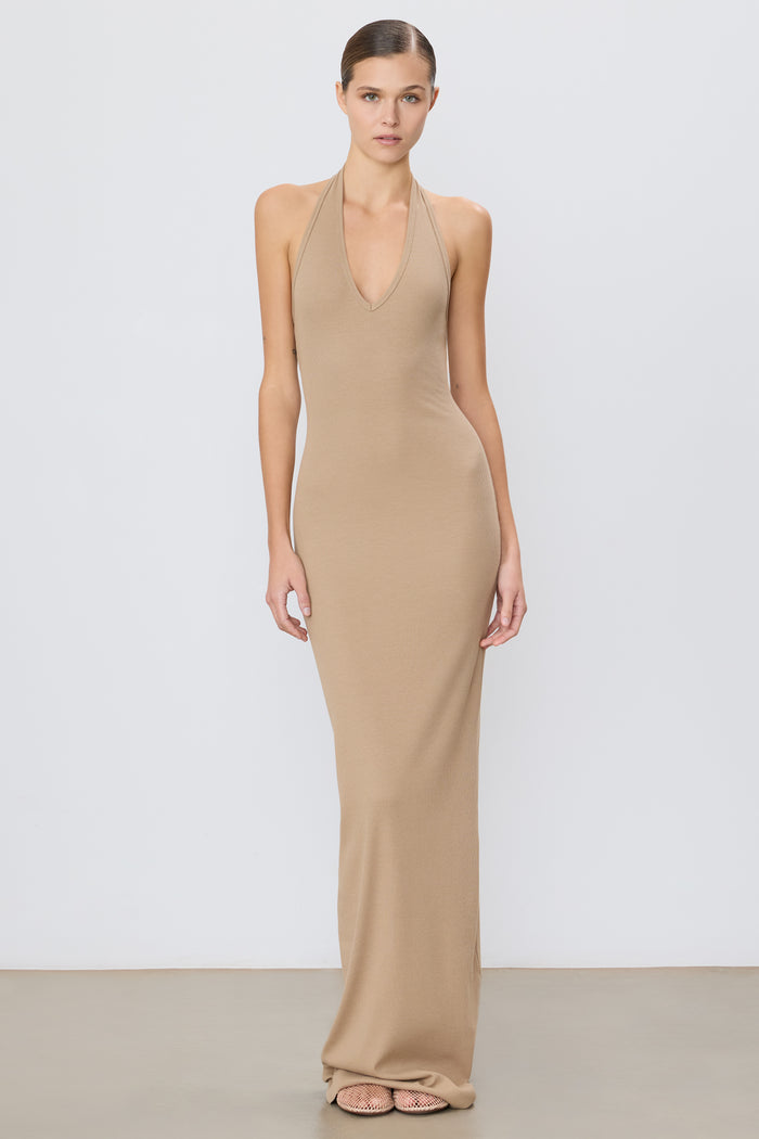 HALTER MAXI DRESS