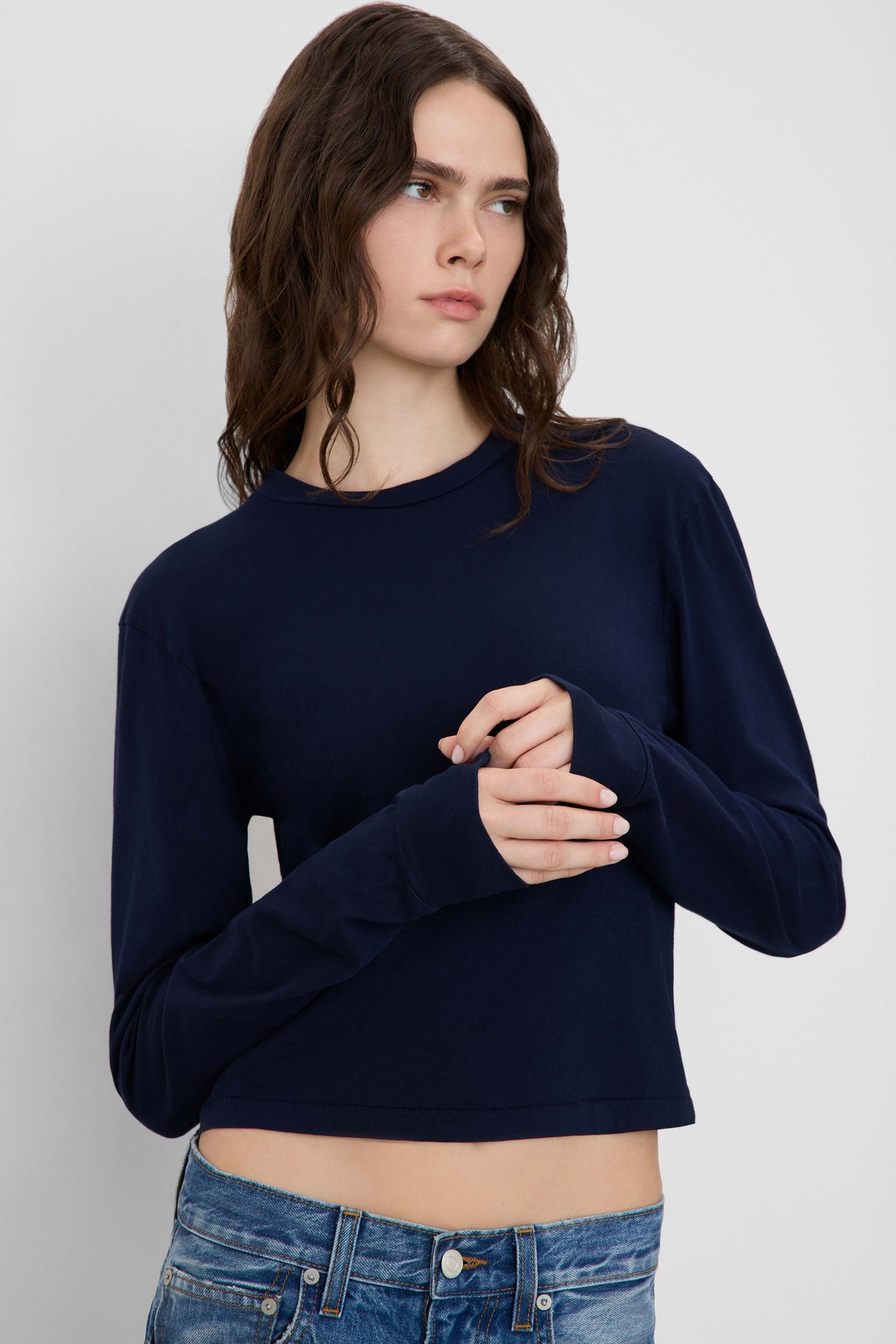 LONG SLEEVE BOXY TEE - ÉTERNE
