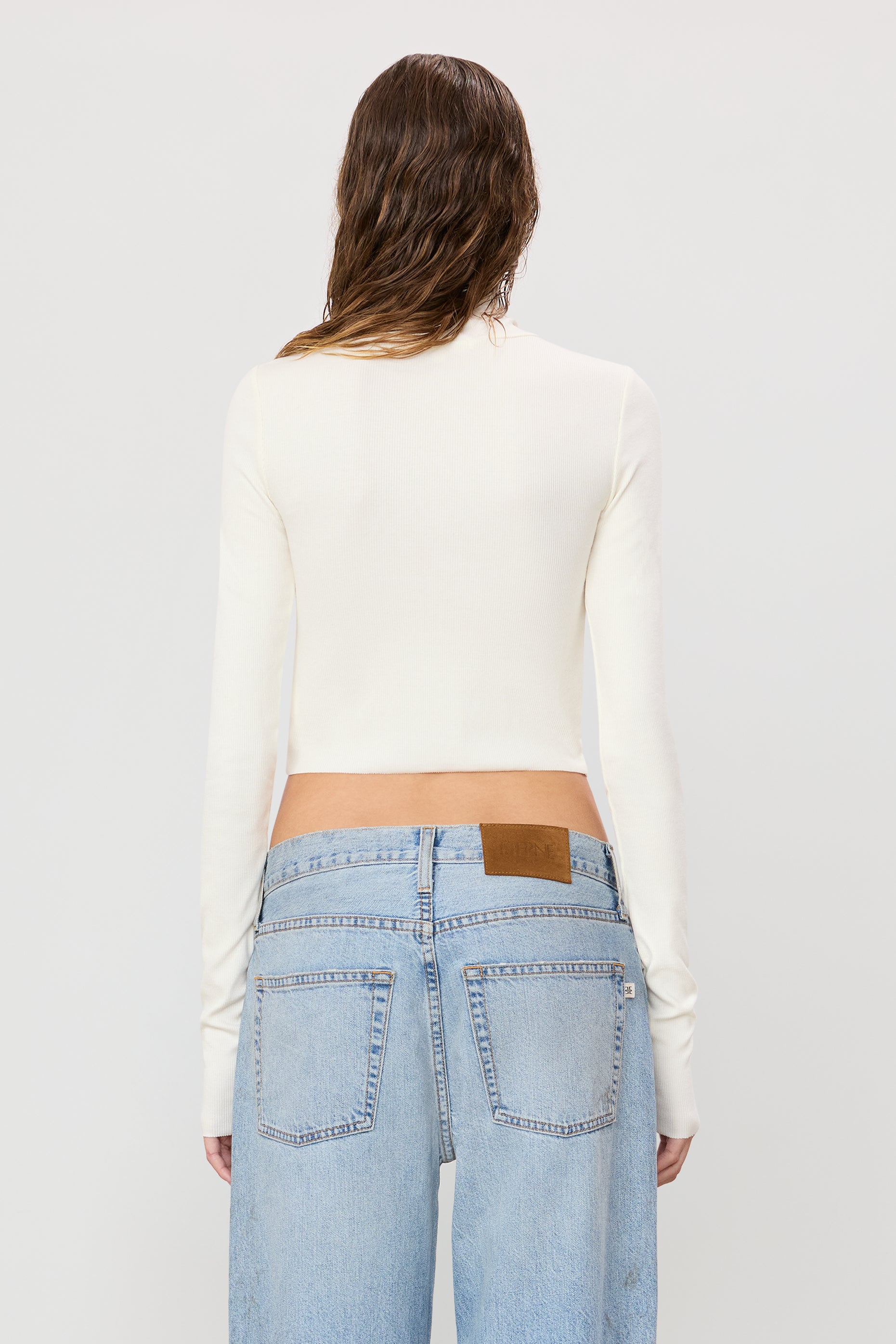 CROPPED FITTED TURTLENECK TOP - ÉTERNE