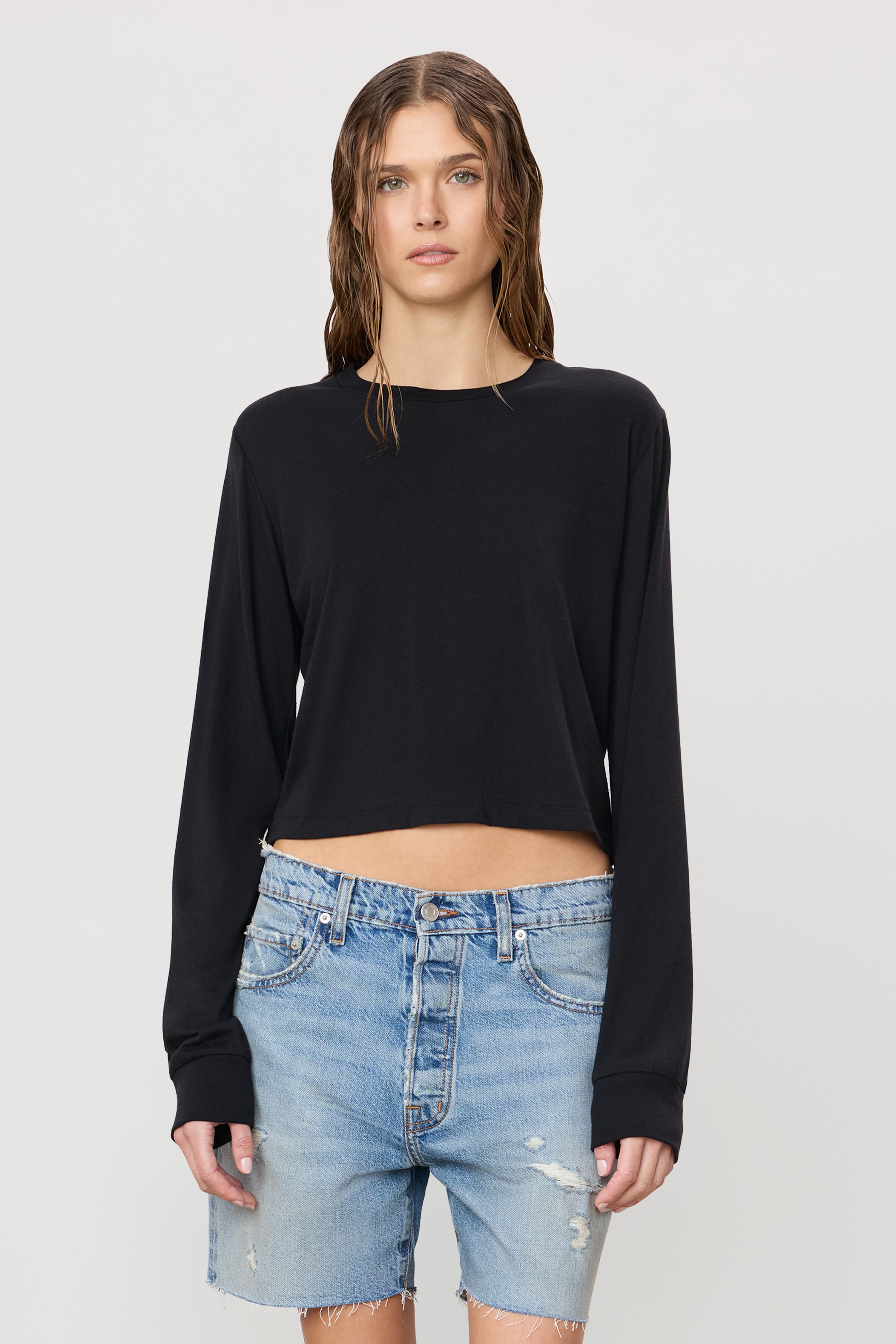 LONG SLEEVE BOXY TEE - ÉTERNE