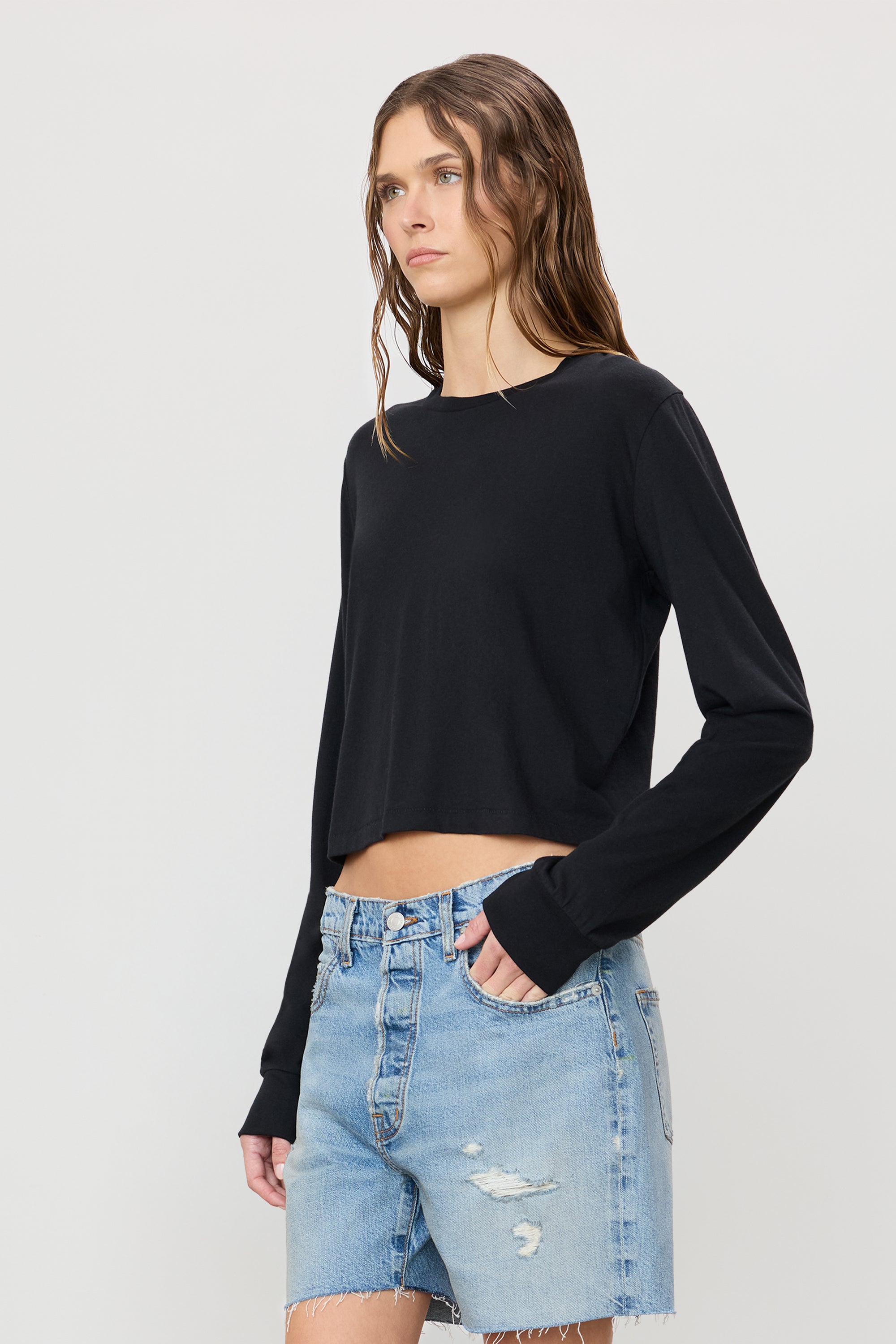 LONG SLEEVE BOXY TEE - ÉTERNE