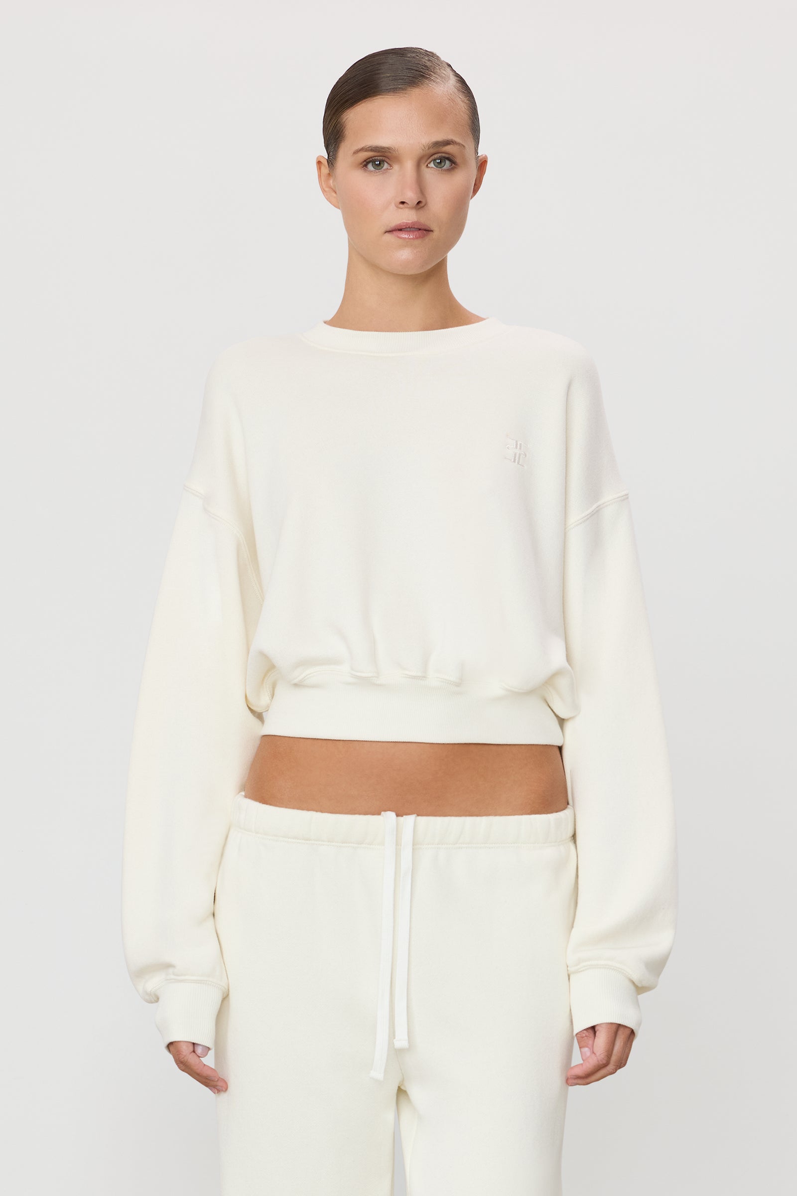 CROPPED CREWNECK SWEATSHIRT - ÉTERNE