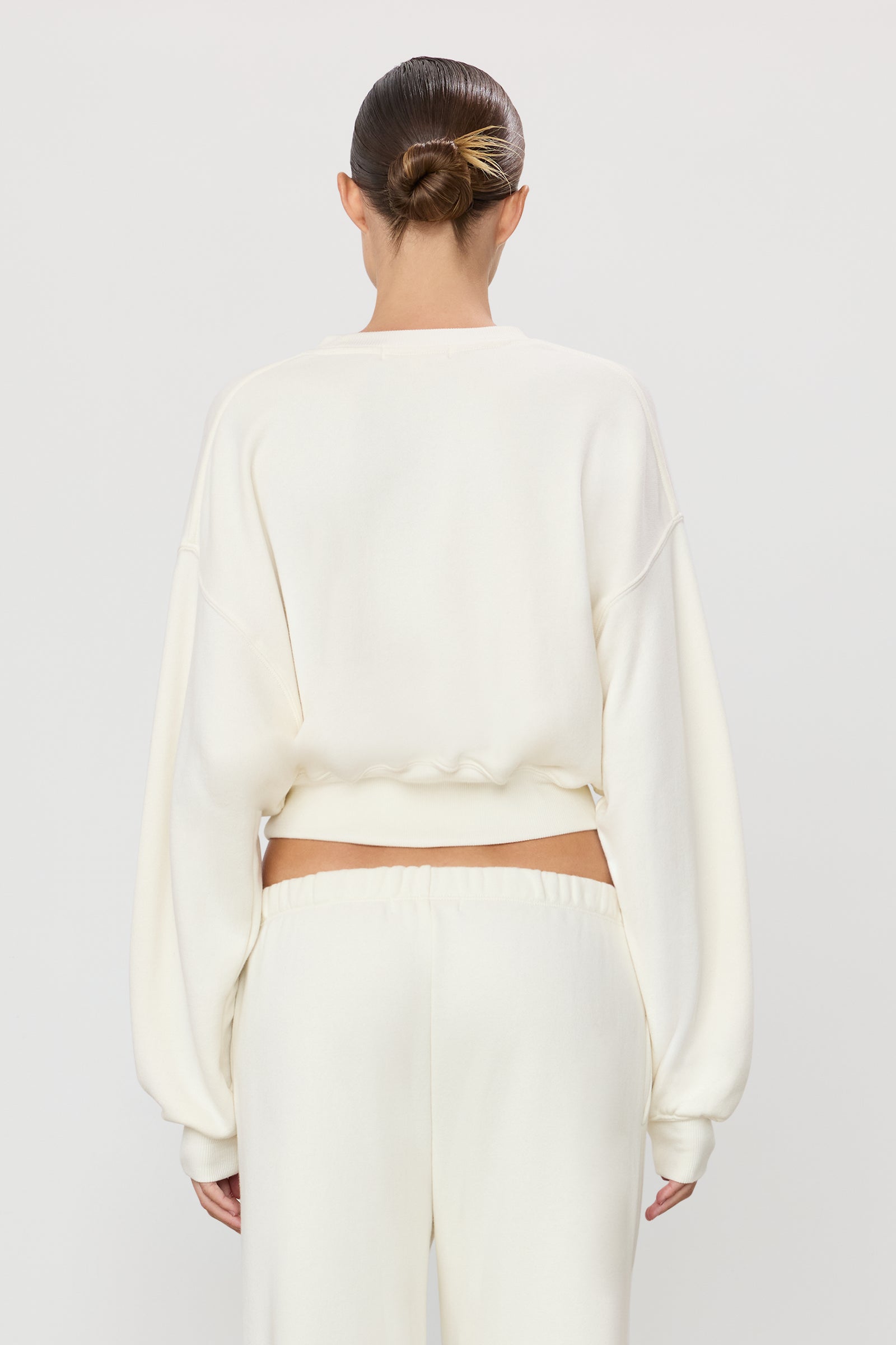 CROPPED CREWNECK SWEATSHIRT - ÉTERNE
