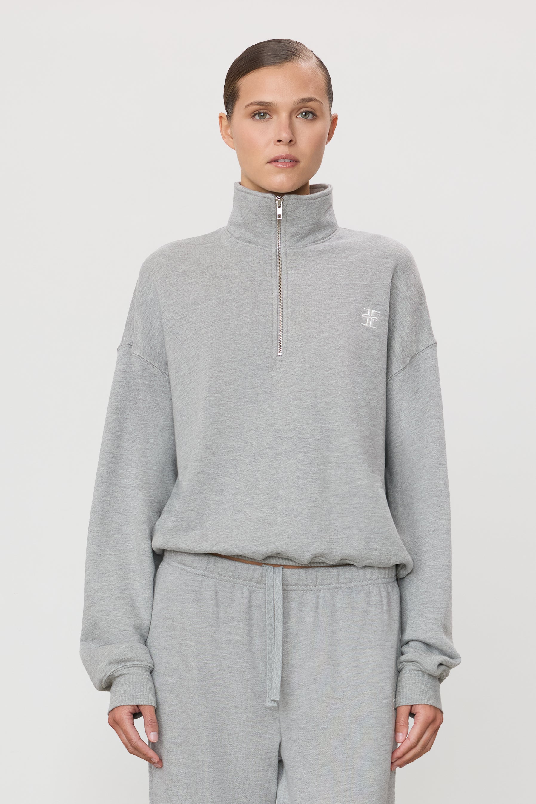 OVERSIZED HALF-ZIP SWEATSHIRT - ÉTERNE