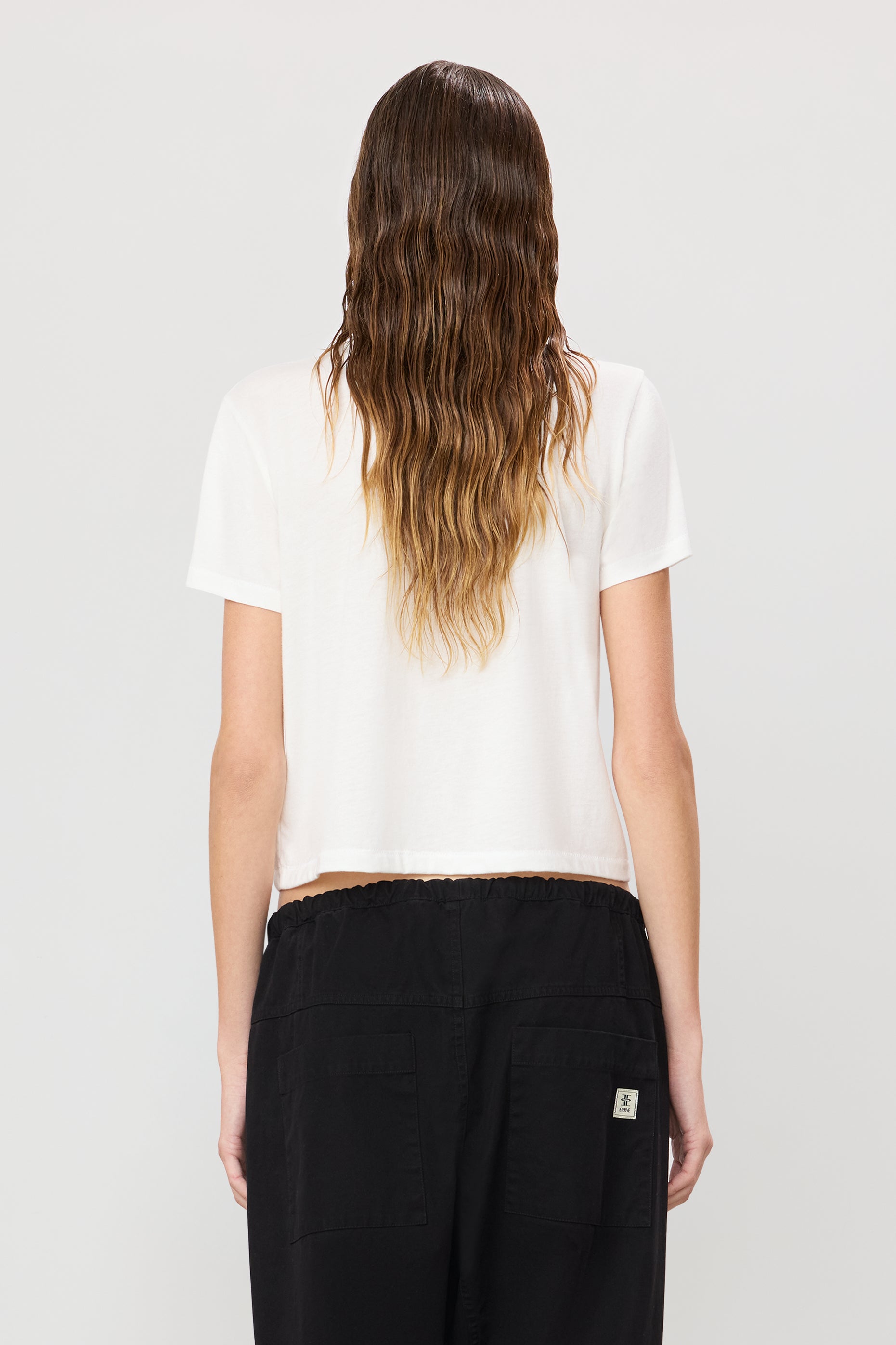 【新品未開封】soyy. Velour Tee ecru Short Sleeve Boxy Tee | Cotton Modal | Ivory
