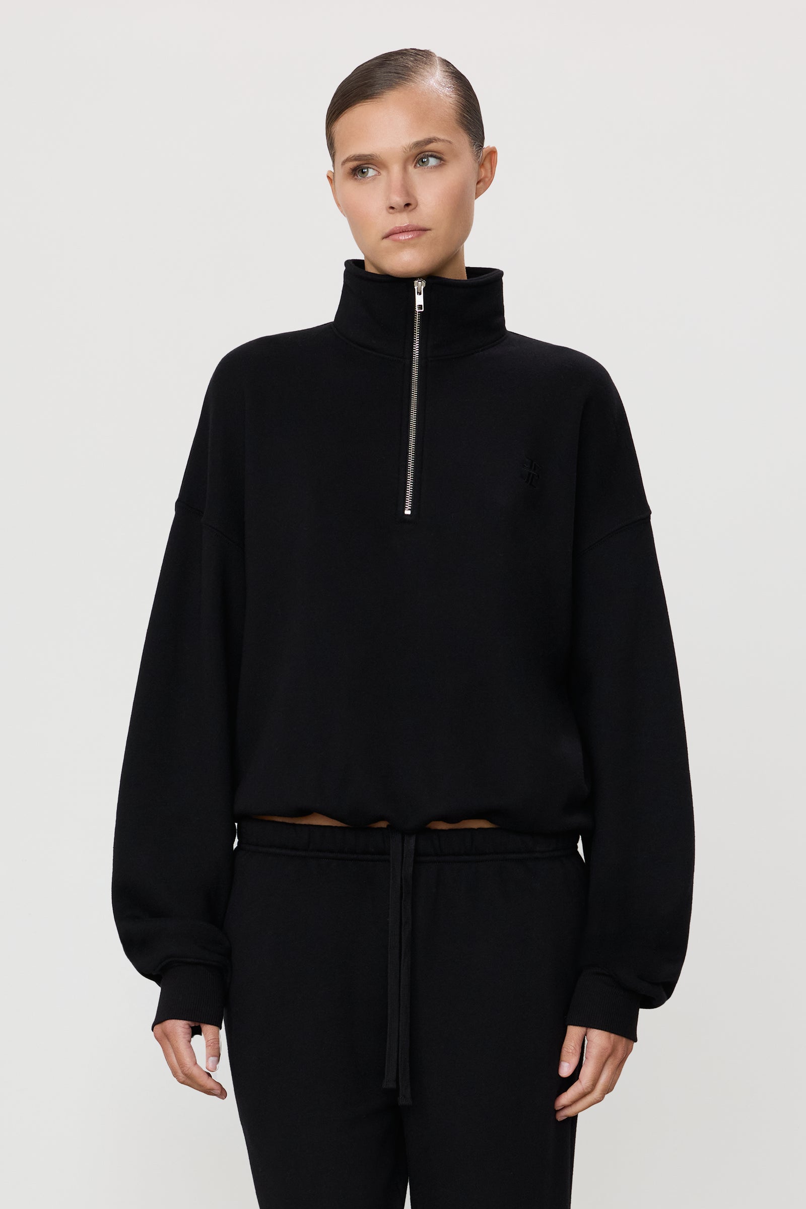 OVERSIZED HALF-ZIP SWEATSHIRT - ÉTERNE