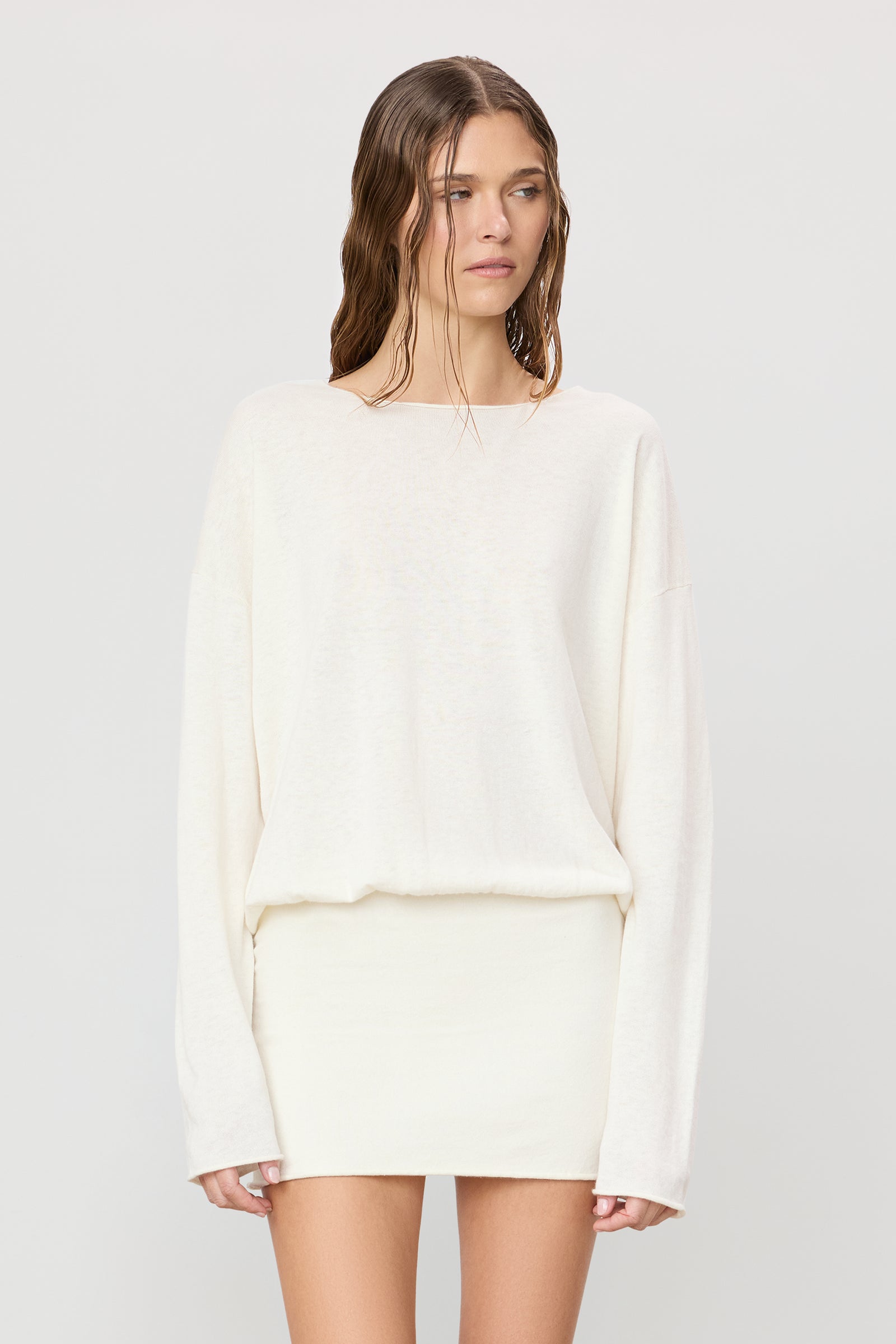 BOATNECK MINI DRESS - ÉTERNE