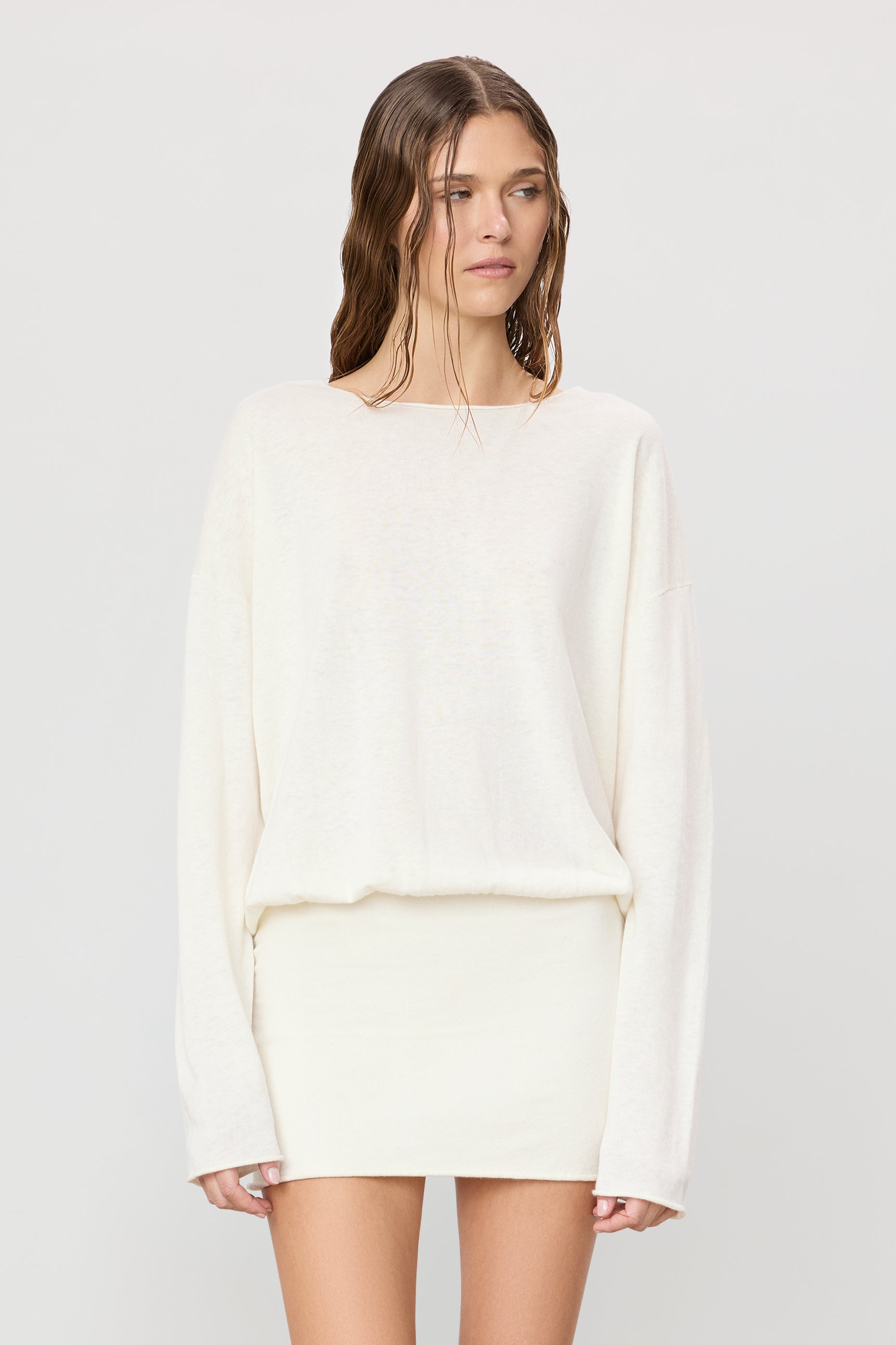 BOATNECK MINI DRESS - ÉTERNE