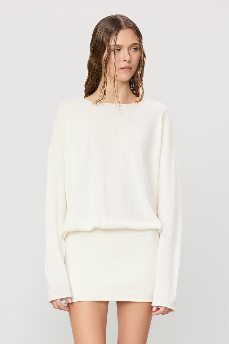 BOATNECK MINI DRESS - ÉTERNE