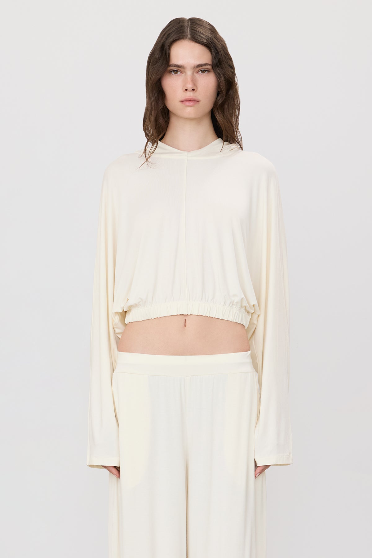CROPPED HOODED TOP - ÉTERNE