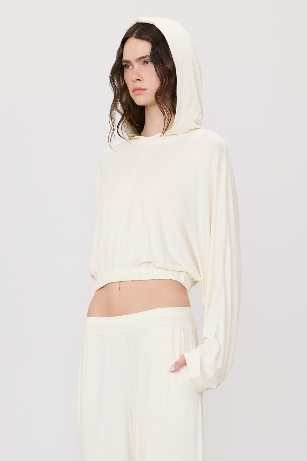 CROPPED HOODED TOP - ÉTERNE