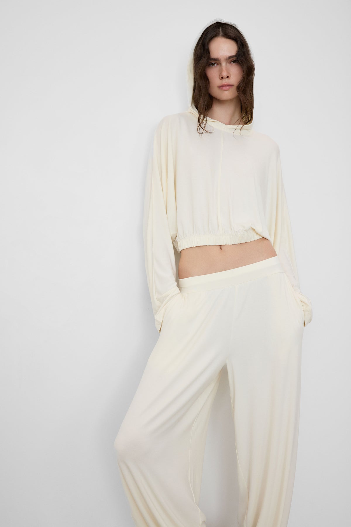 CROPPED HOODED TOP - ÉTERNE