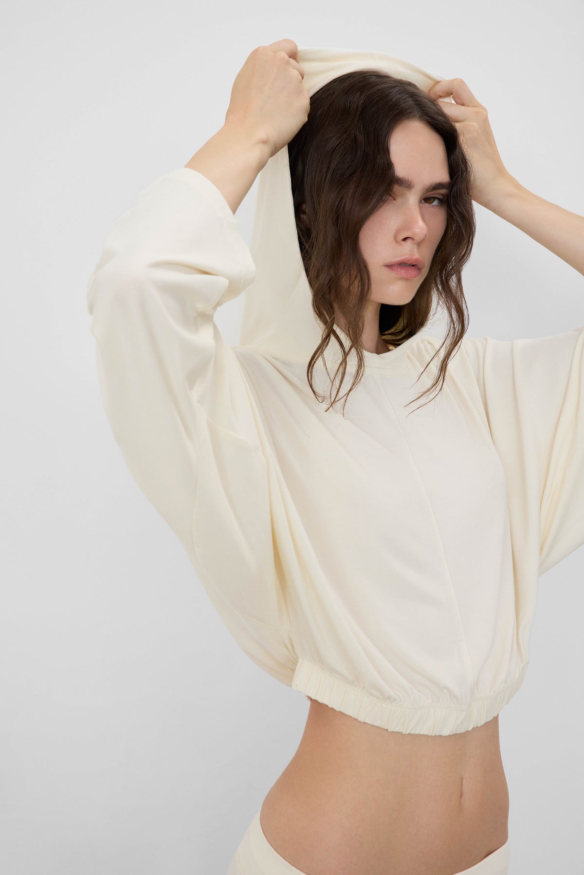CROPPED HOODED TOP - ÉTERNE