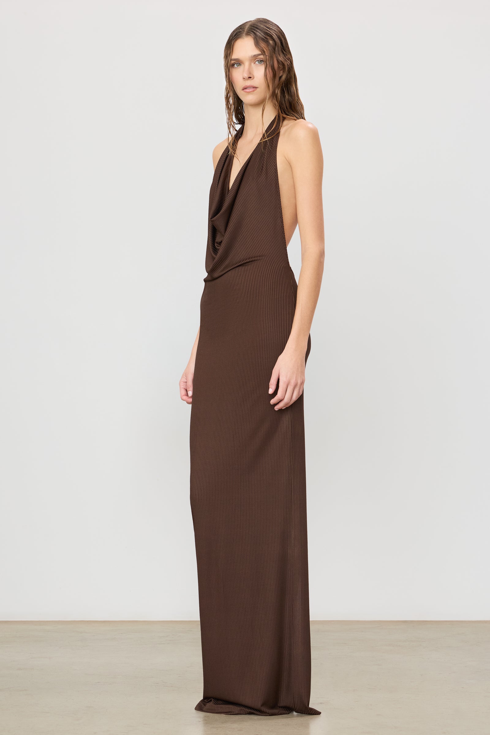 Eterne Gisele Maxi Dress in Brown