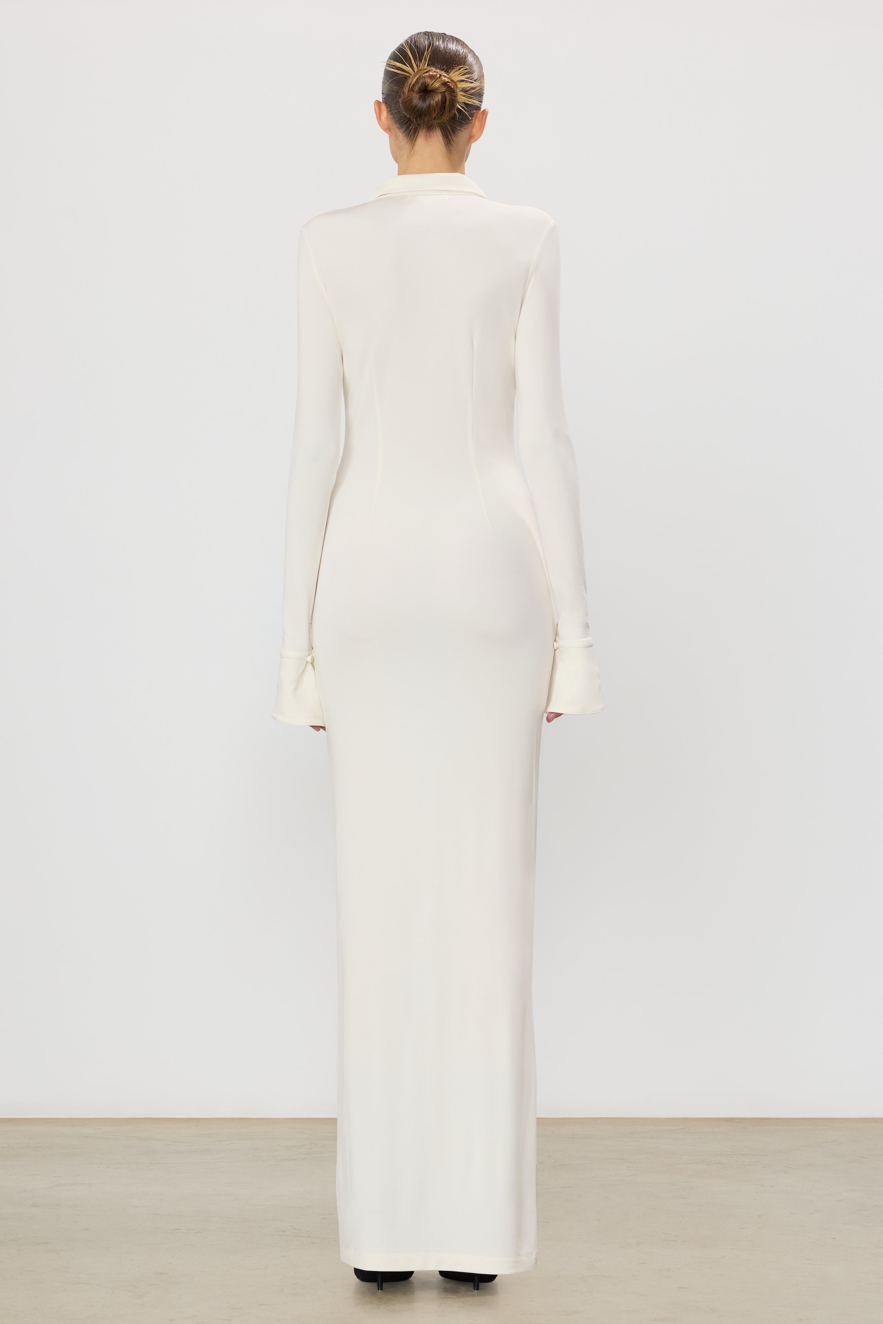 Georgia Maxi Dress | Matte Jersey | Ivory