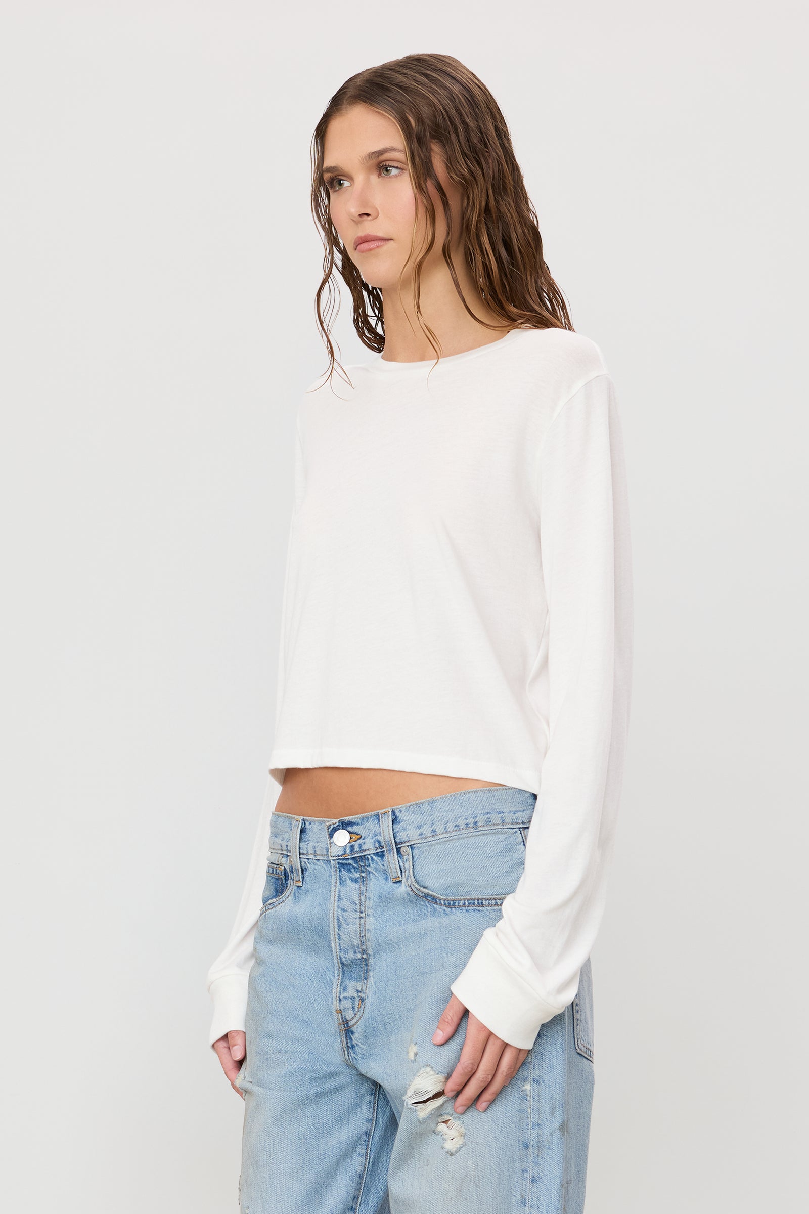 LONG SLEEVE BOXY TEE - ÉTERNE