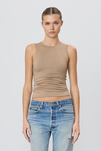 ÉTERNE SLEEVELESS CREWNECK TOP