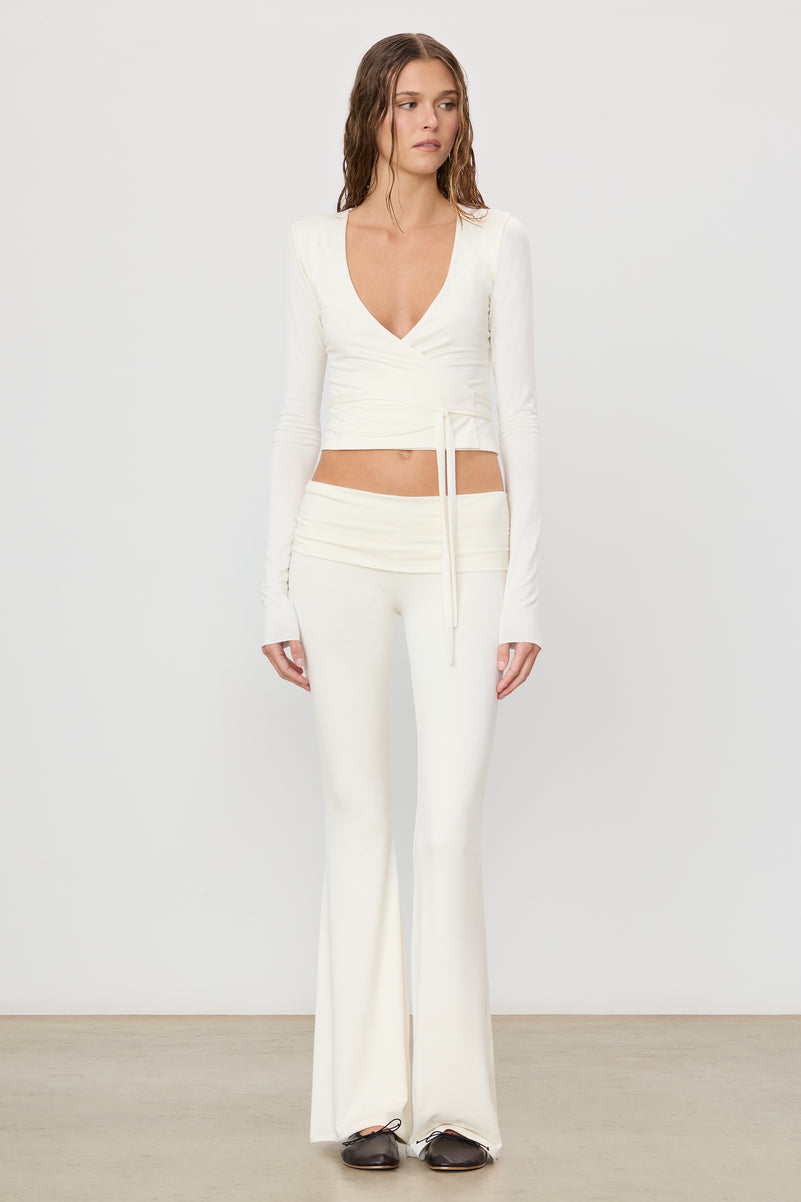 FOLDOVER FLARE PANT - ÉTERNE