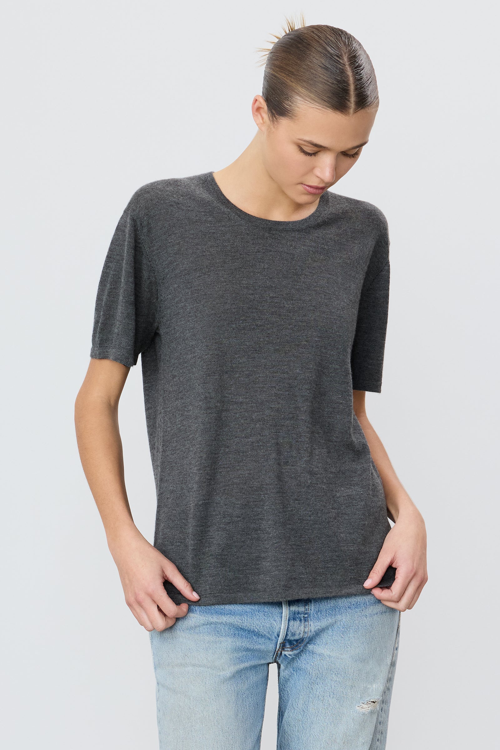 ÉTERNE SHORT SLEEVE BOYFRIEND T-SHIRT