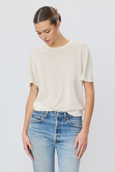 SHORT SLEEVE BOYFRIEND T-SHIRT