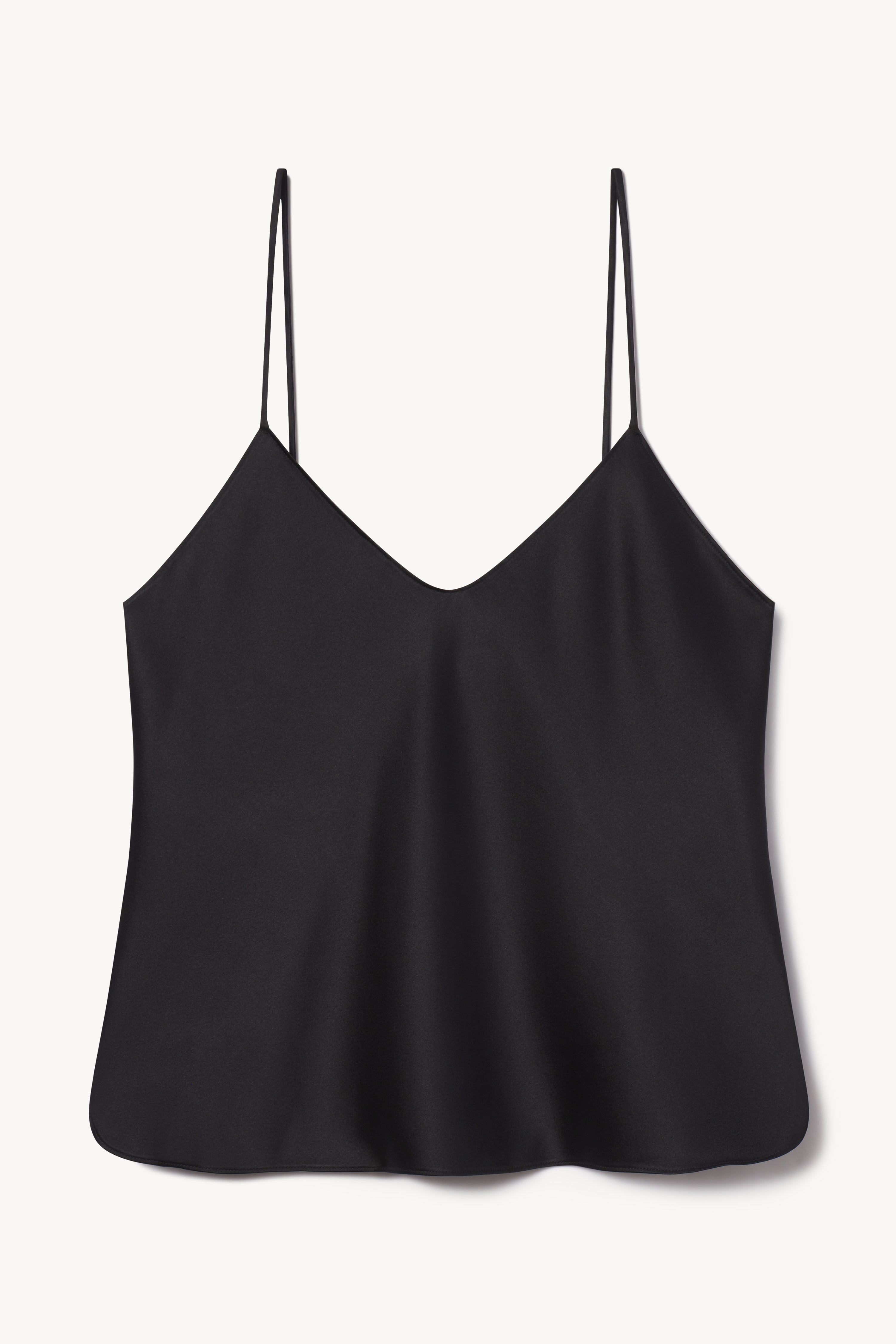 MILA SILK CAMISOLE BLACK