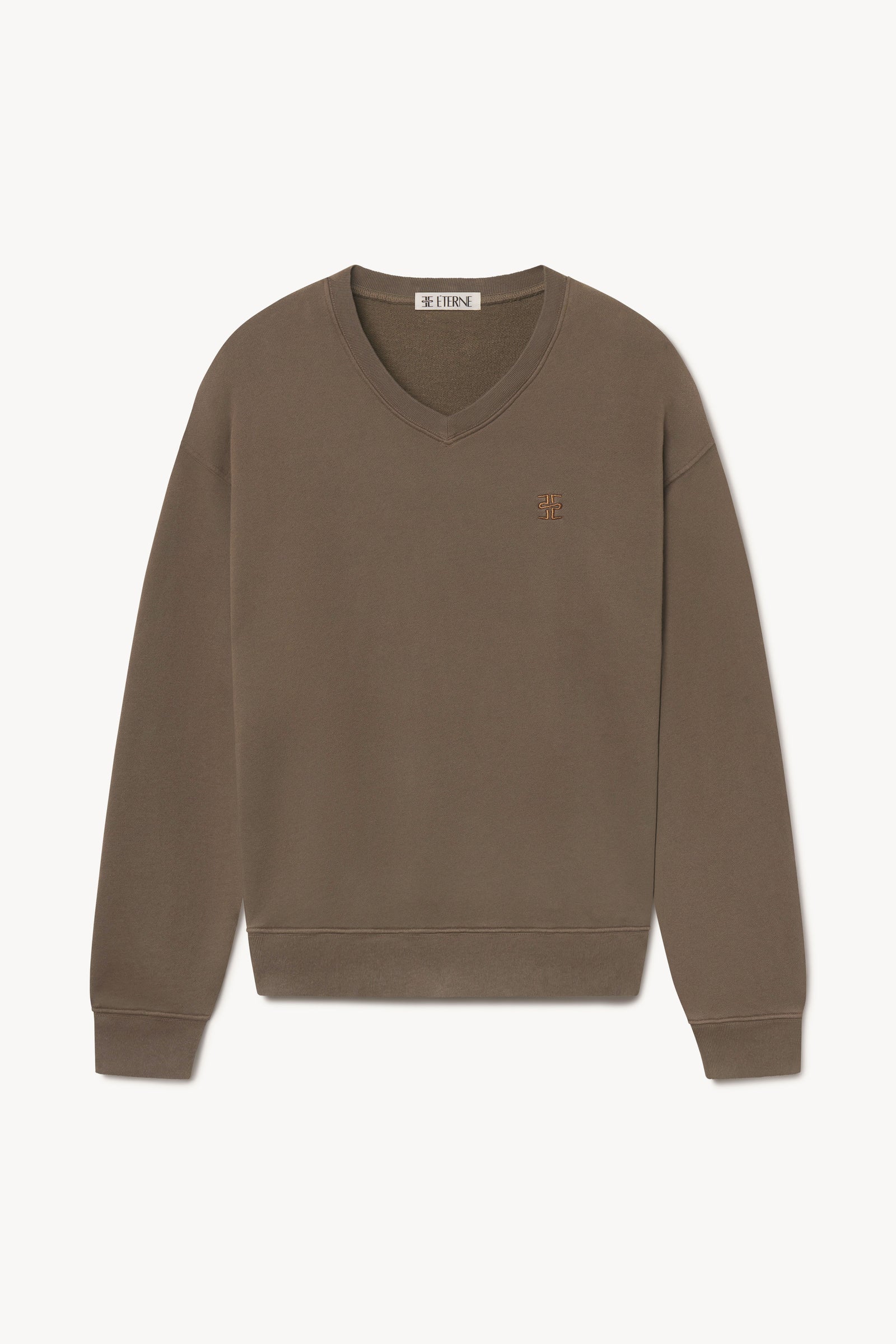 OVERSIZED V-NECK SWEATSHIRT