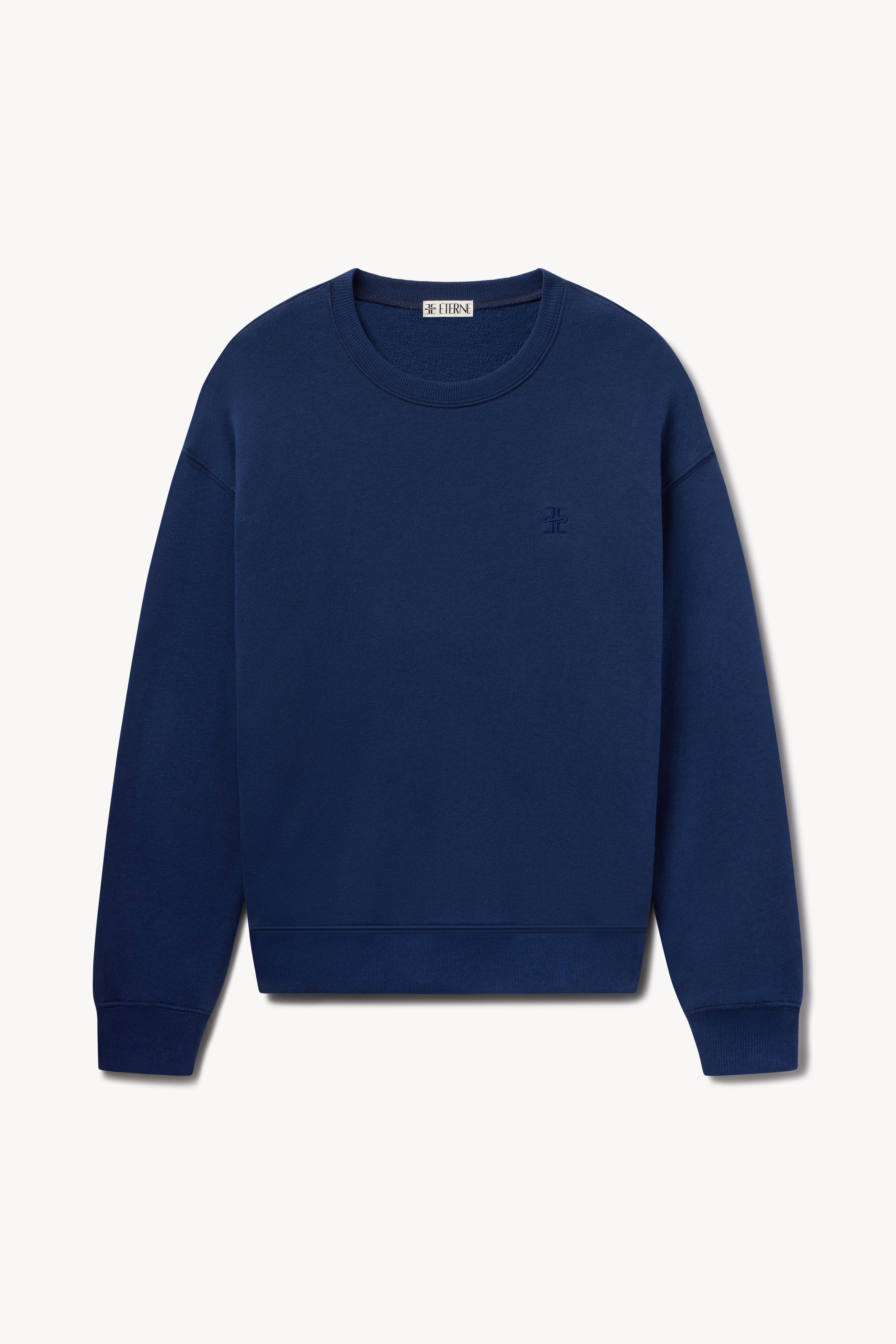 Oversized Crewneck Sweatshirt Navy