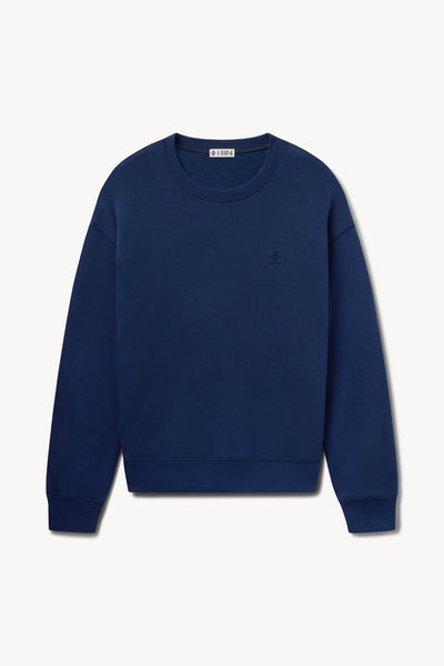 Oversized Crewneck Sweatshirt Navy