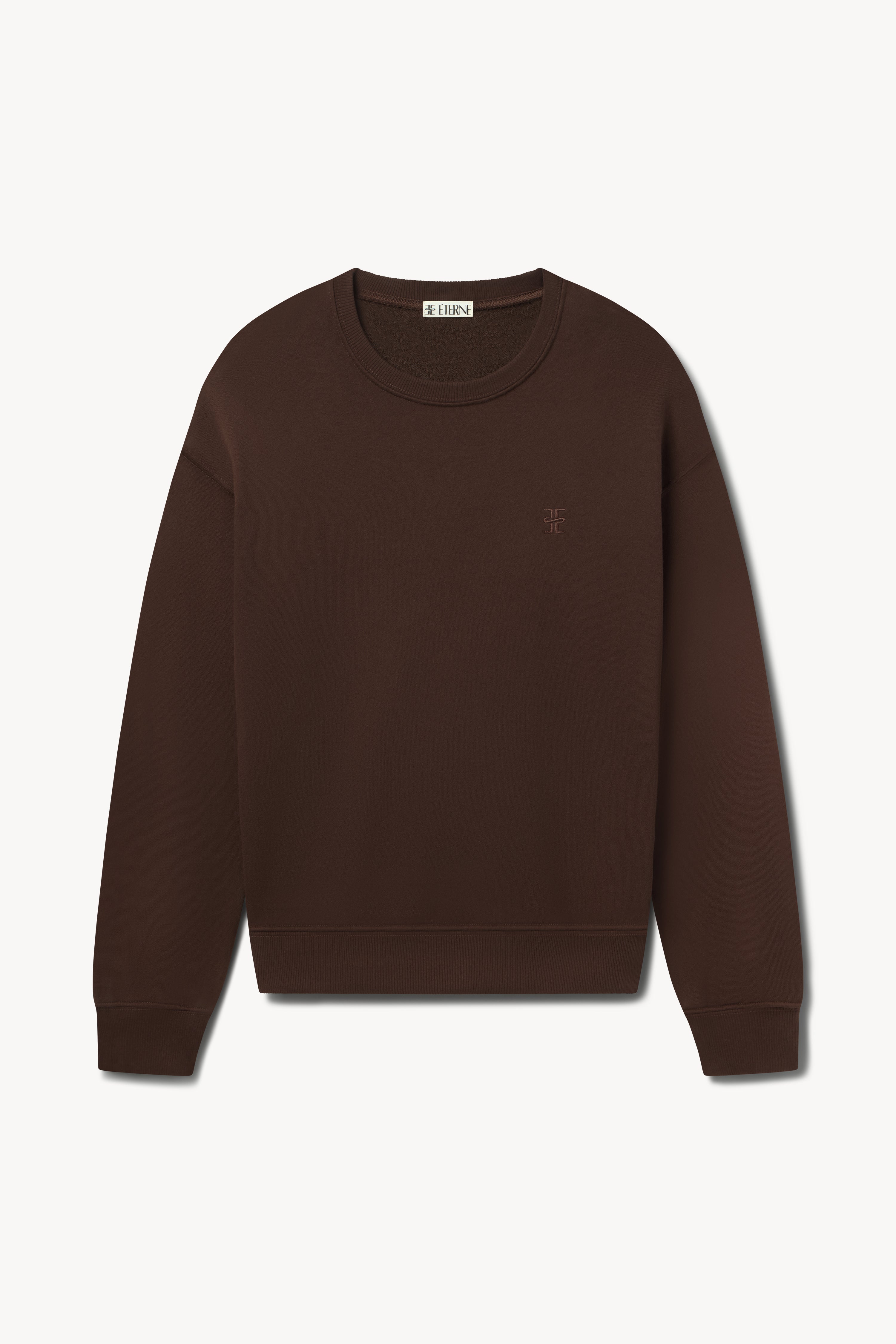 Oversized Crewneck Sweatshirt Chocolate