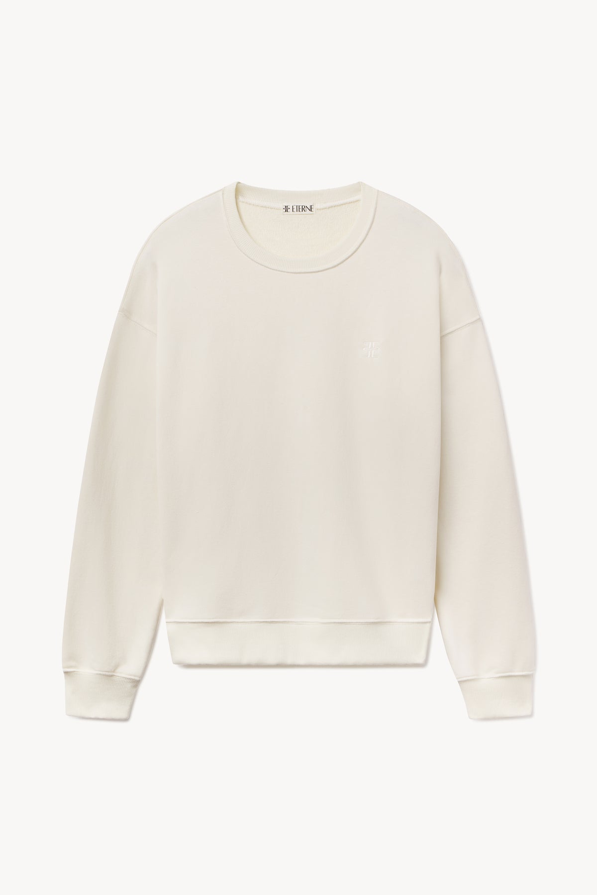 Oversized Crewneck Sweatshirt Cream