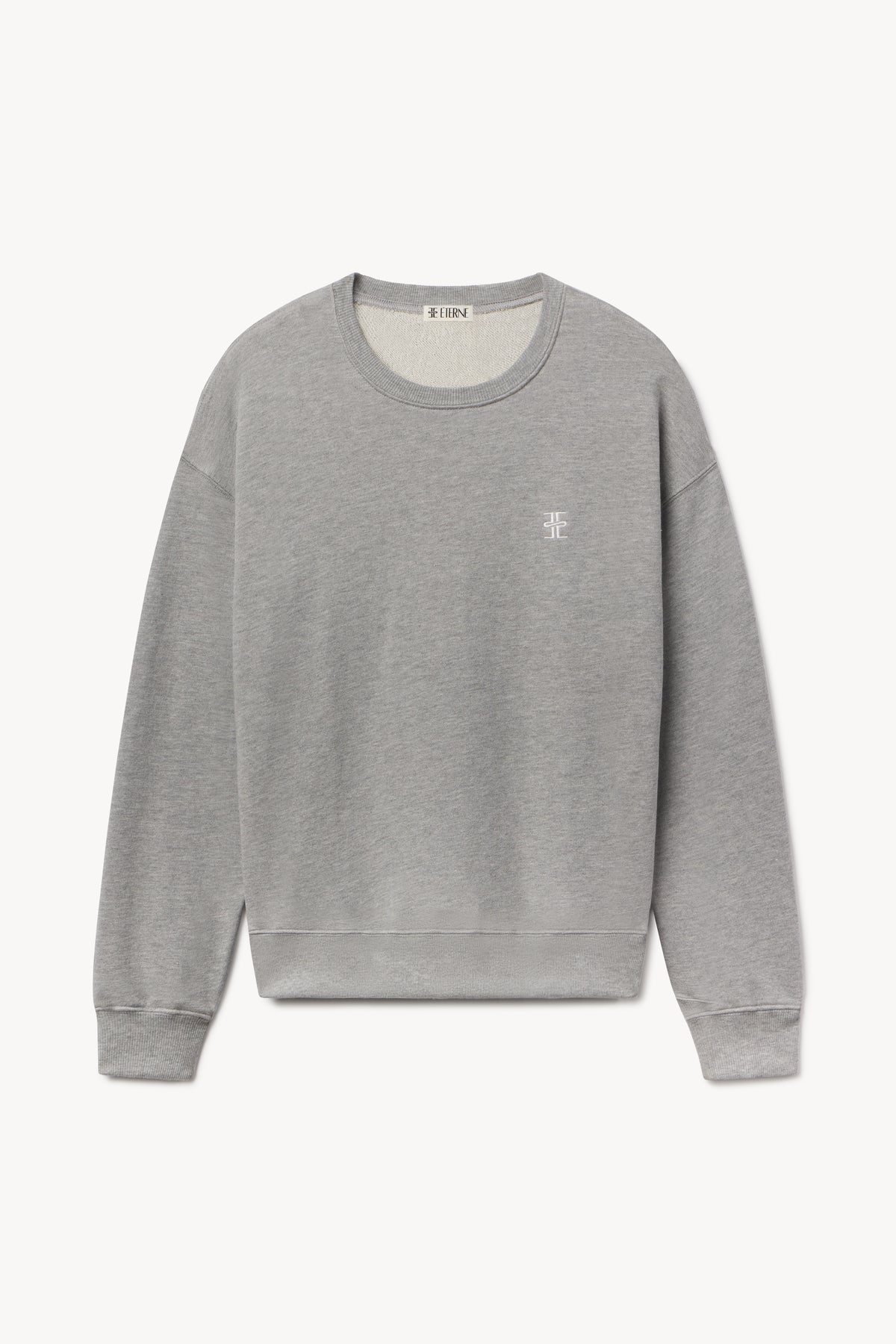 Oversized Crewneck Sweatshirt Heather Grey