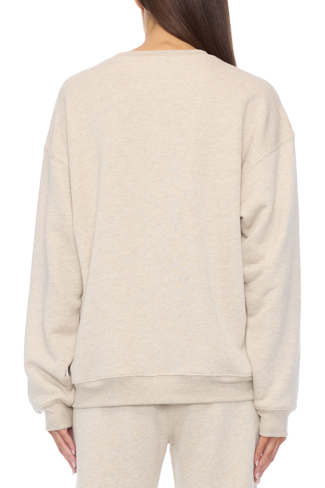 Oversized Crewneck Heather Oatmeal