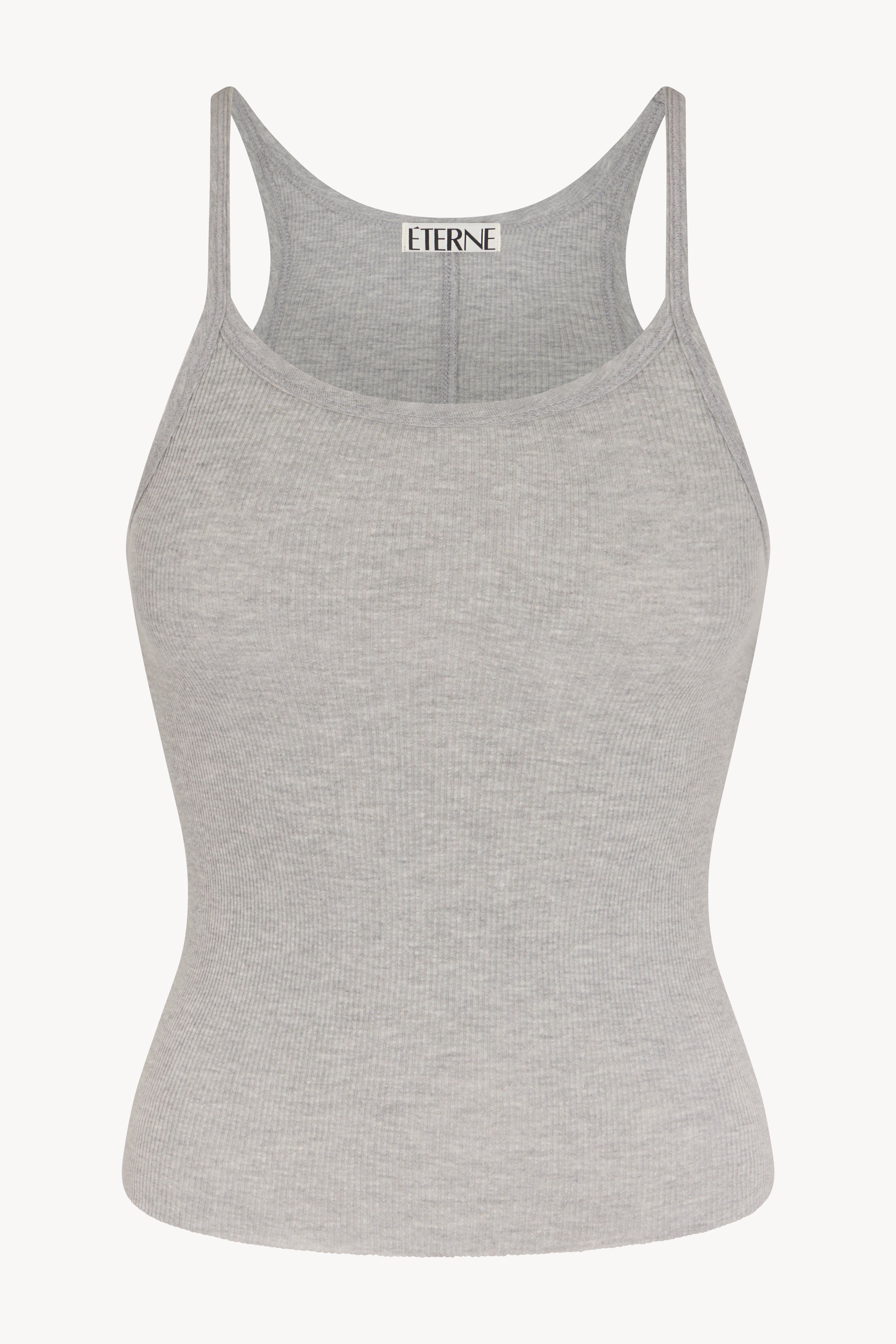 Rib Tank | Cotton Rib | Heather Grey
