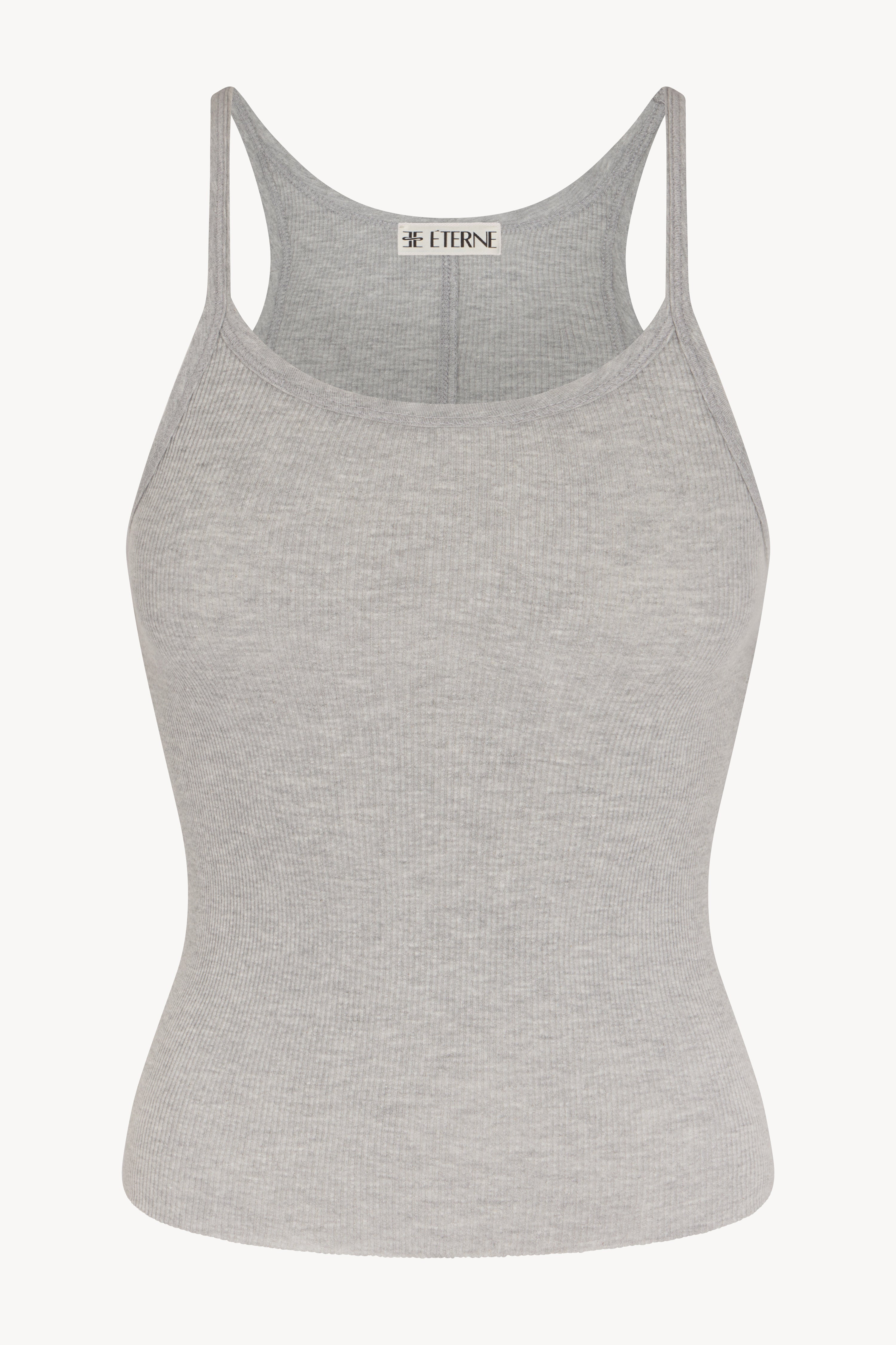 Rib Tank | Cotton Rib | Heather Grey