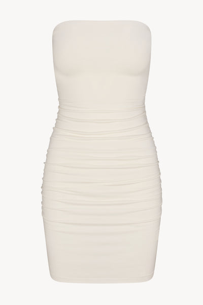 RUCHED TUBE MINI DRESS - ÉTERNE