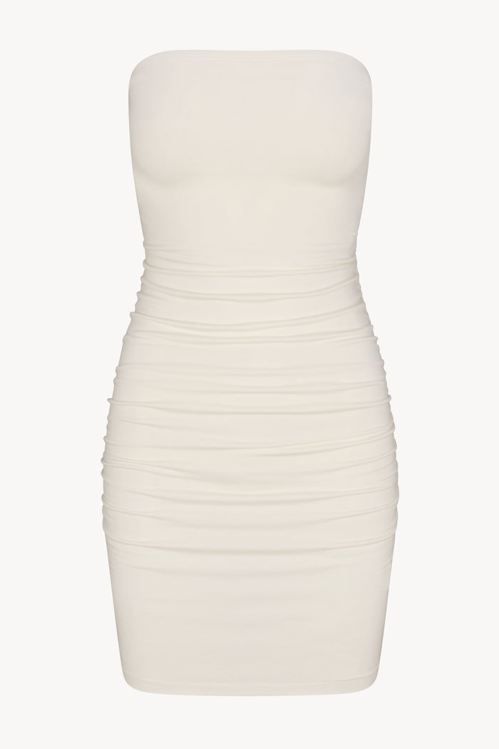 RUCHED TUBE MINI DRESS - ÉTERNE