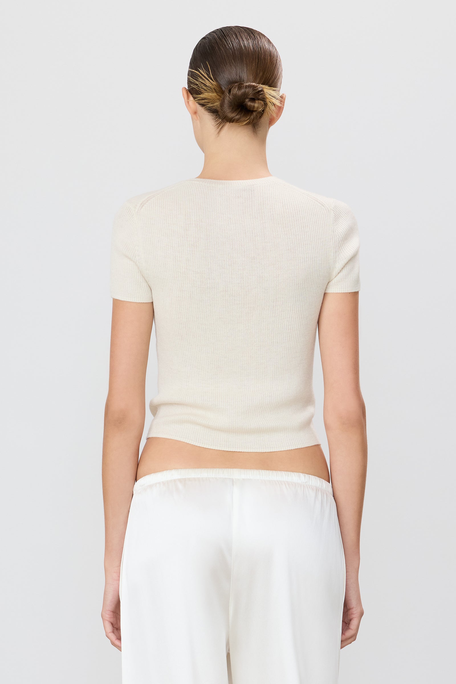 ÉTERNE RIB STITCH BABY TEE