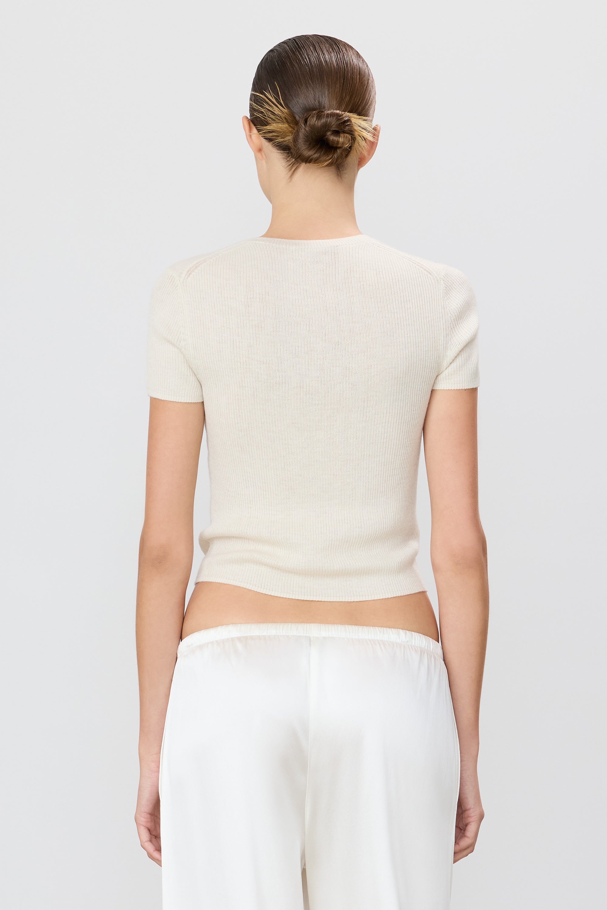 ÉTERNE RIB STITCH BABY TEE