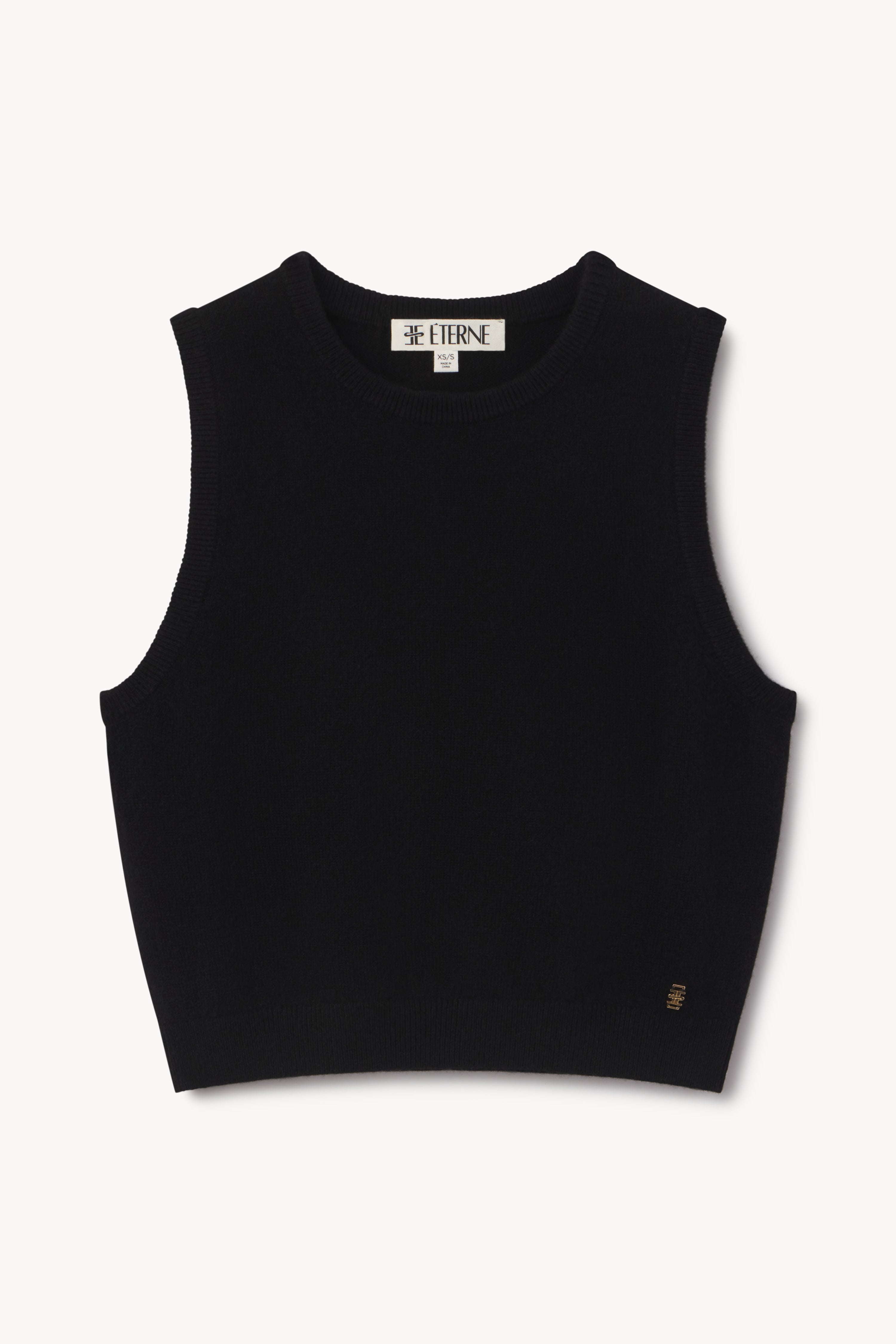 SAWYER CASHMERE TOP BLACK