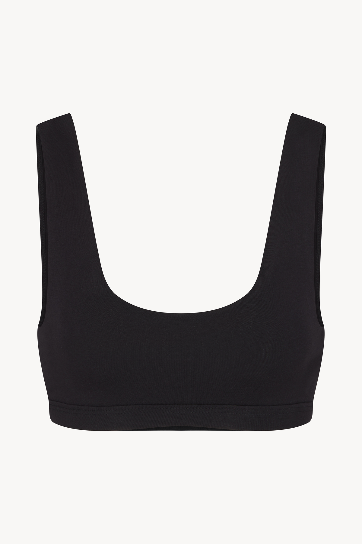 Scoop Neck Bra Black