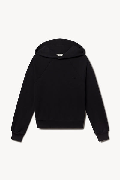 Shrunken Hoodie Sweatshirt Black