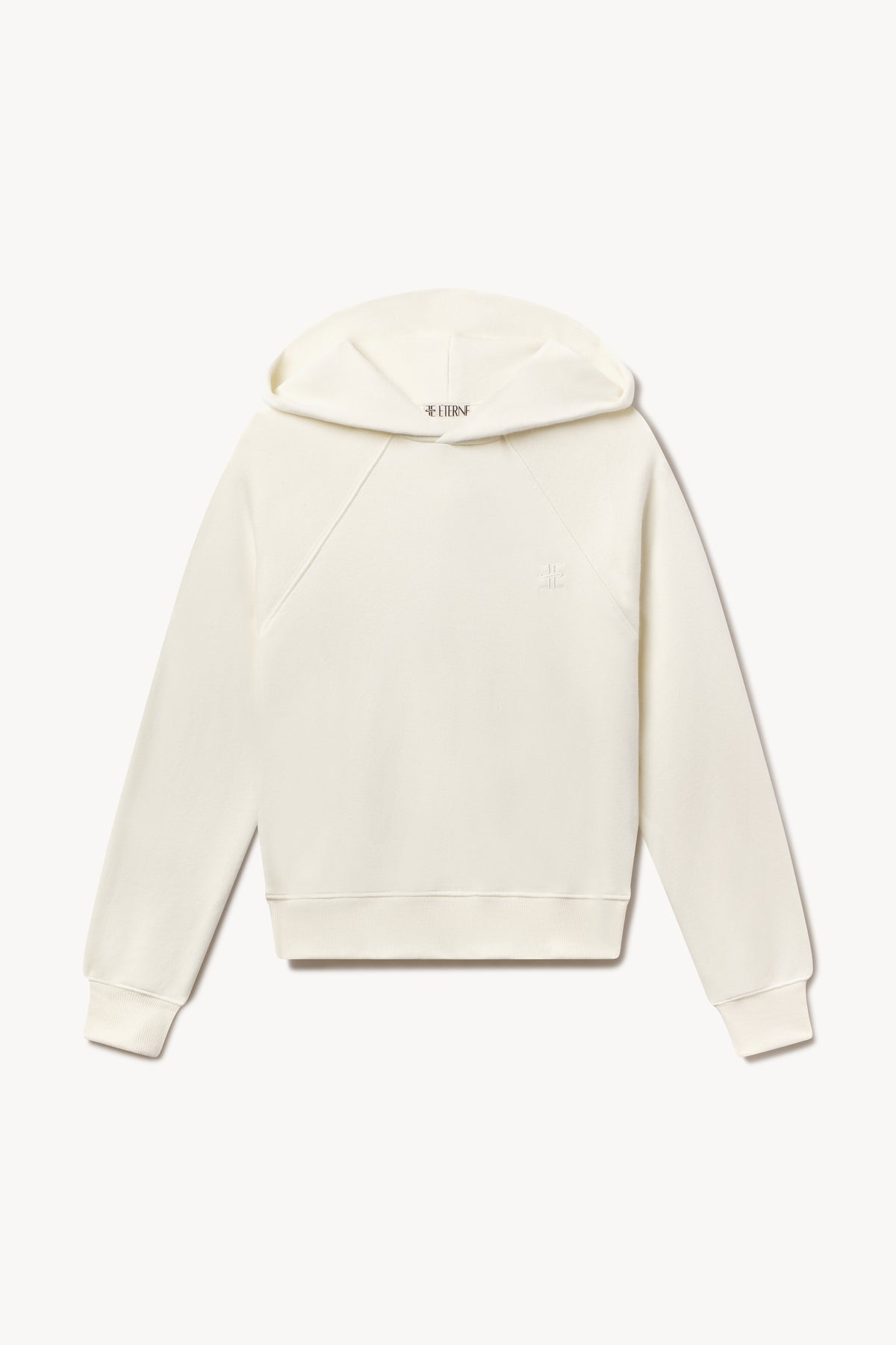 Shrunken Hoodie Sweatshirt Cream