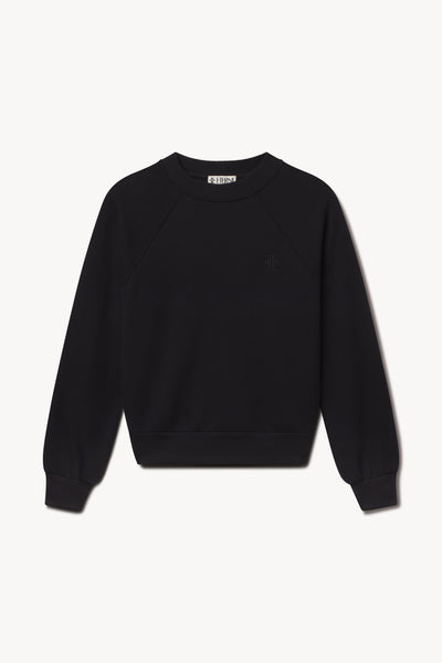 Shrunken Raglan Sweatshirt Black