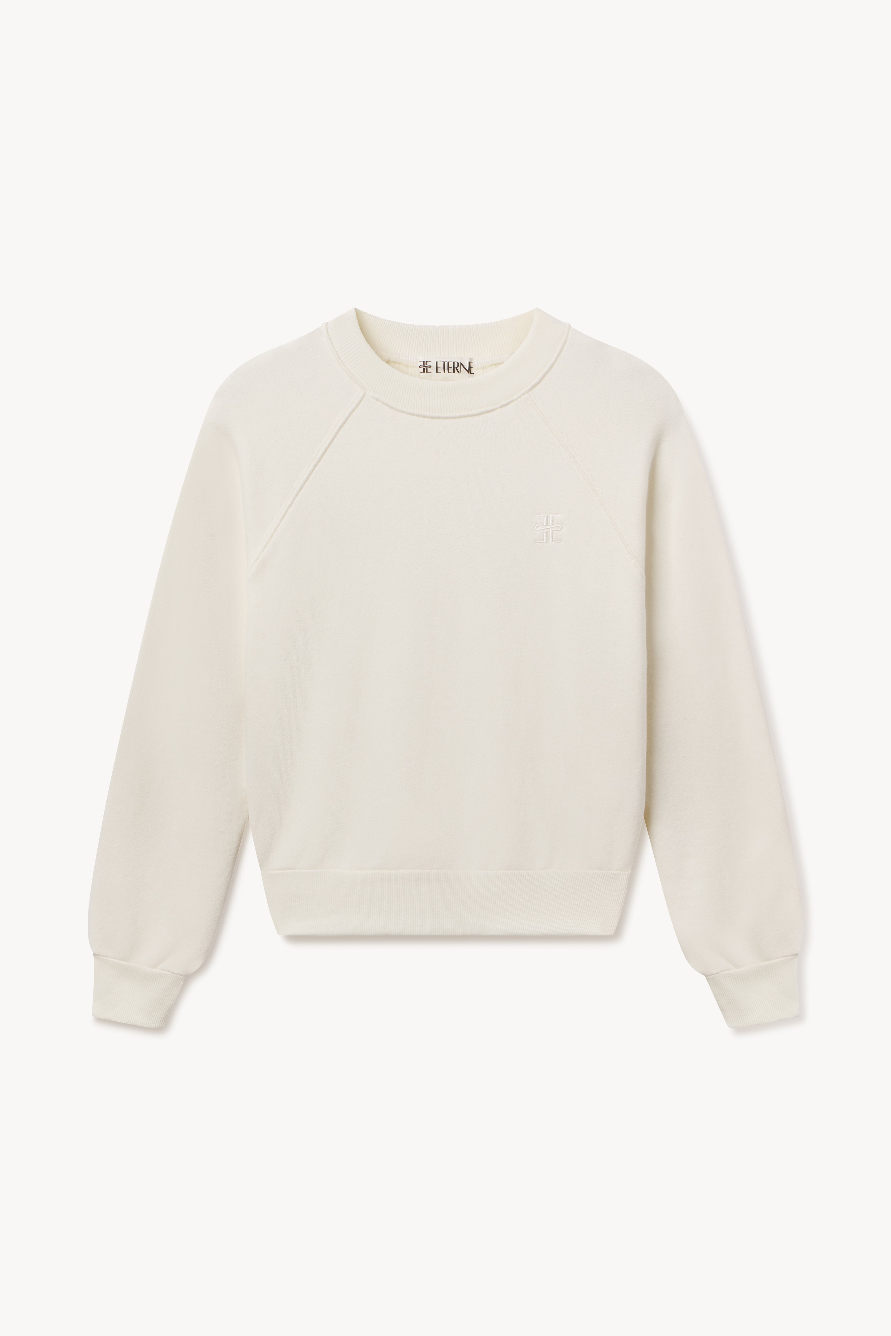 Shrunken Raglan Sweatshirt Cream